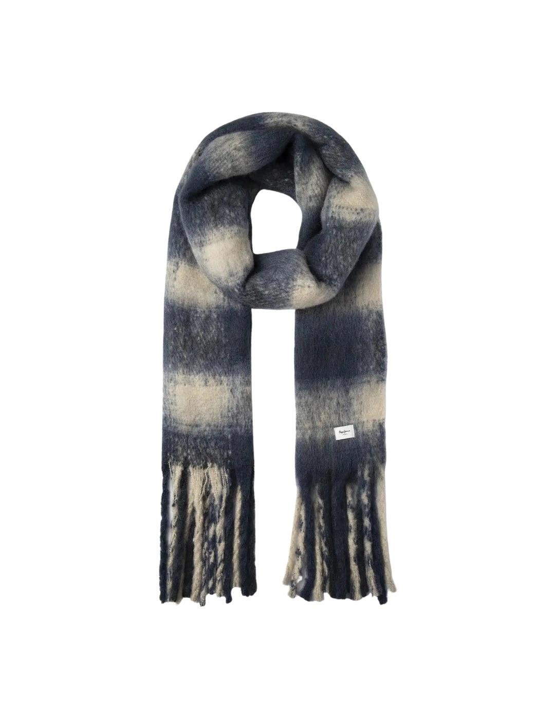 Pepe Jeans Bufanda Fabiola Azul marino cuadros