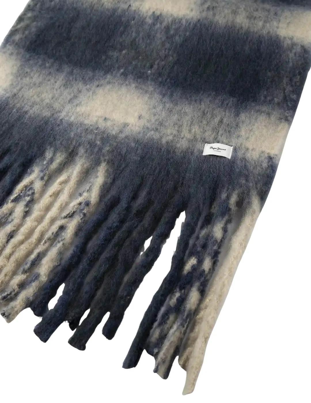 Pepe Jeans Bufanda Fabiola Azul marino cuadros