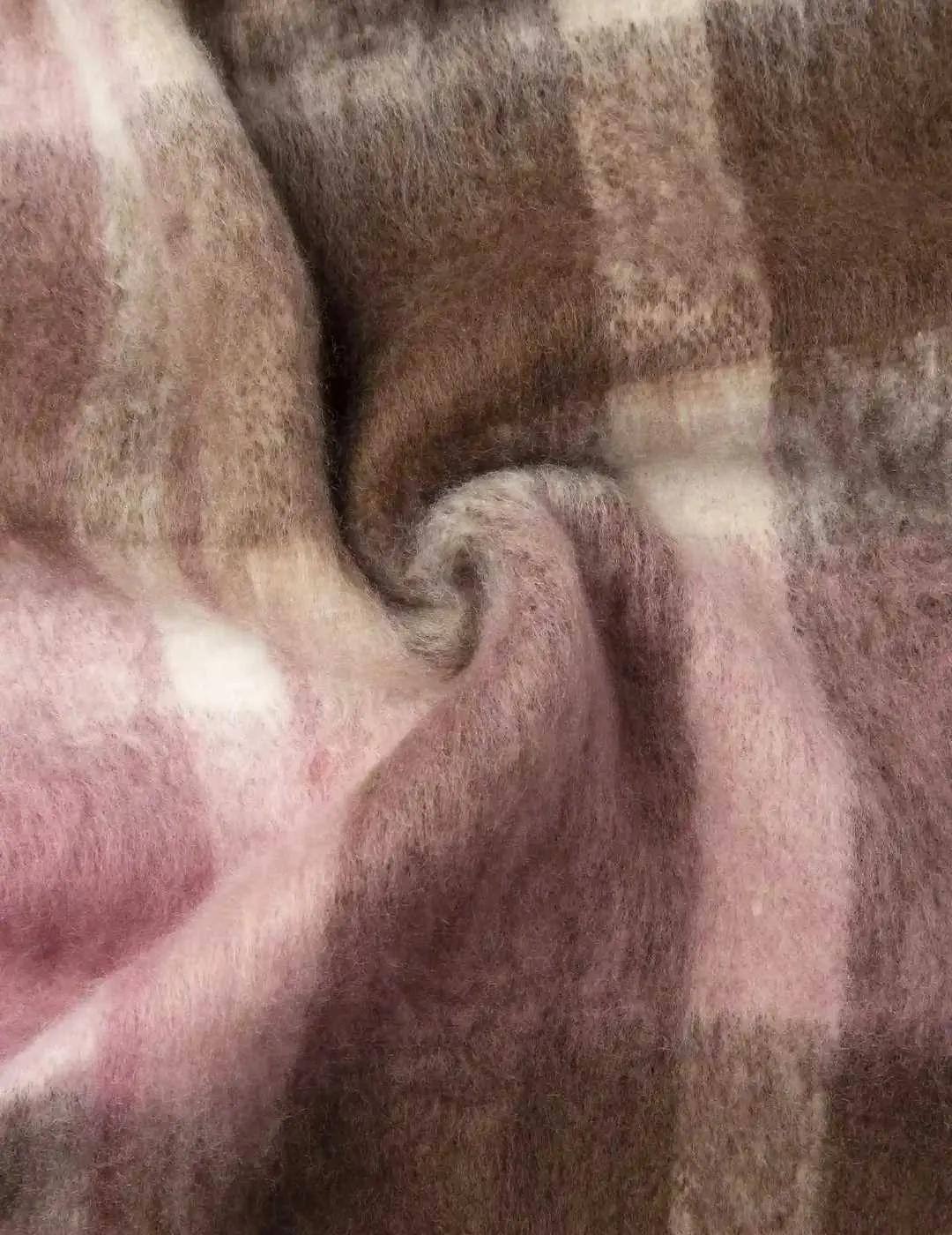 Pepe Jeans Bufanda Flavie Marrón y rosa cuadros