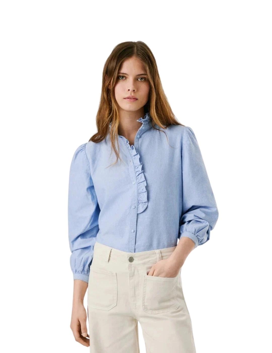 Pepe Jeans Camisa Nady Azul con volante