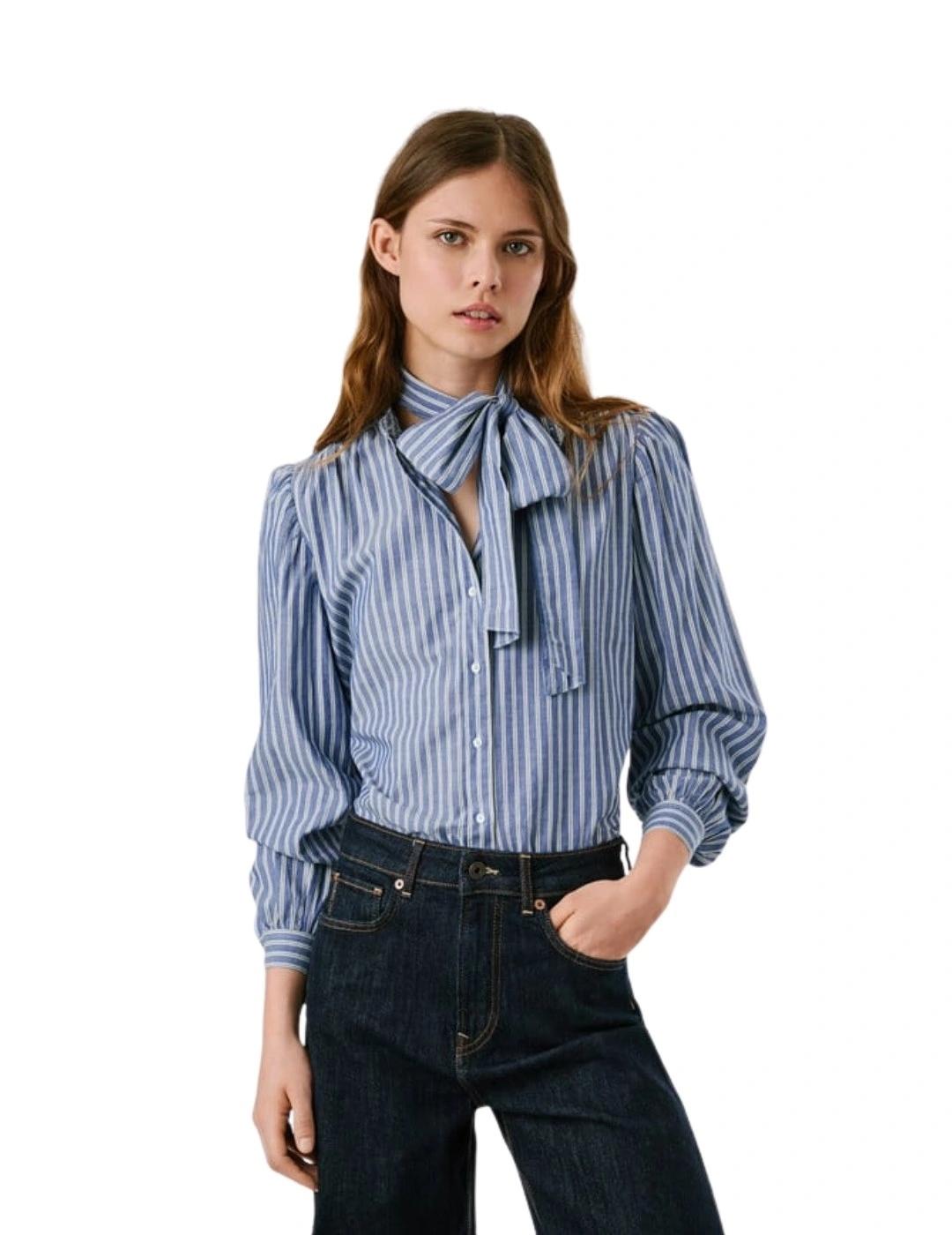 Pepe Jeans Camisa Maty Azul de rayas