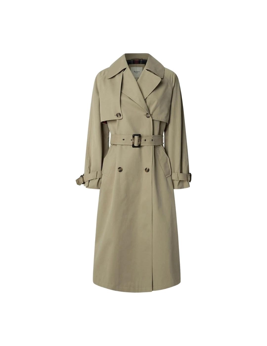 Pepe Jeans Gabardina Sofia Beige Impermeable