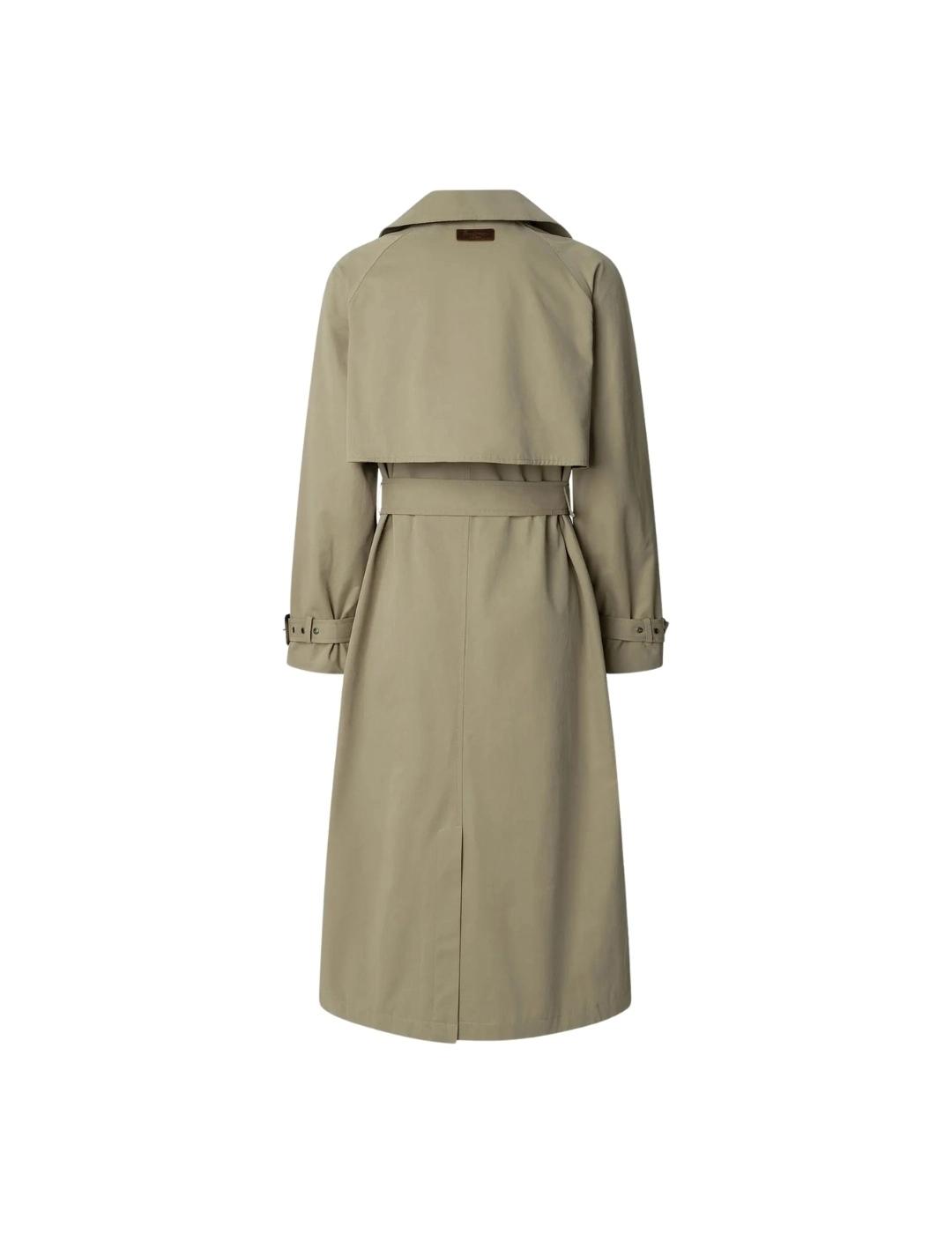 Pepe Jeans Gabardina Sofia Beige Impermeable