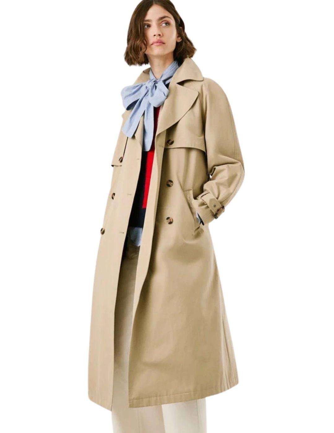 Pepe Jeans Gabardina Sofia Beige Impermeable