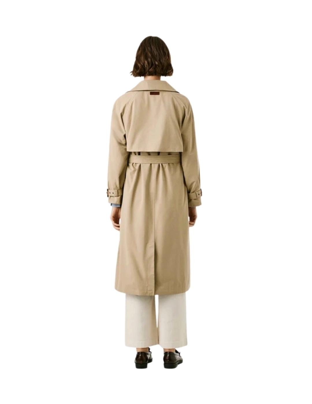 Pepe Jeans Gabardina Sofia Beige Impermeable