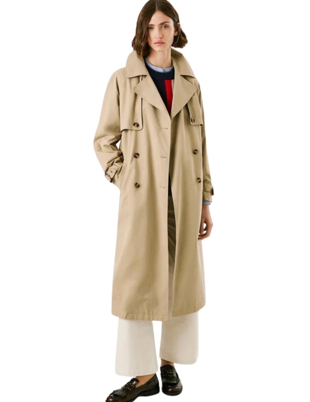 Pepe Jeans Gabardina Sofia Beige Impermeable