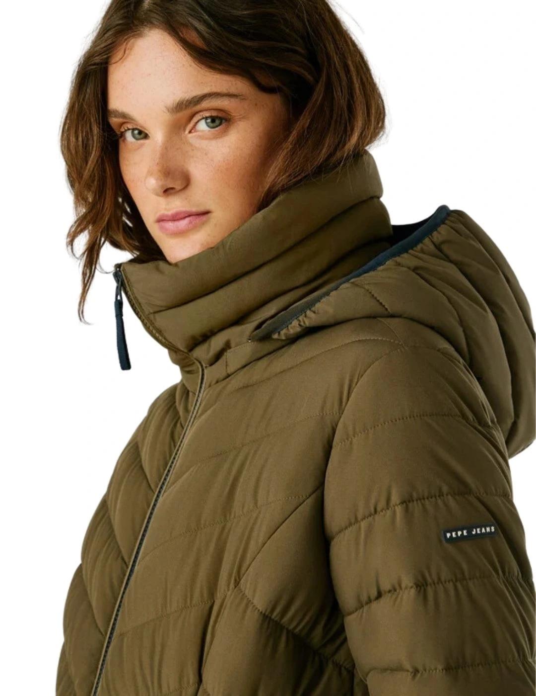 Pepe Jeans Abrigo Sann Long Verde