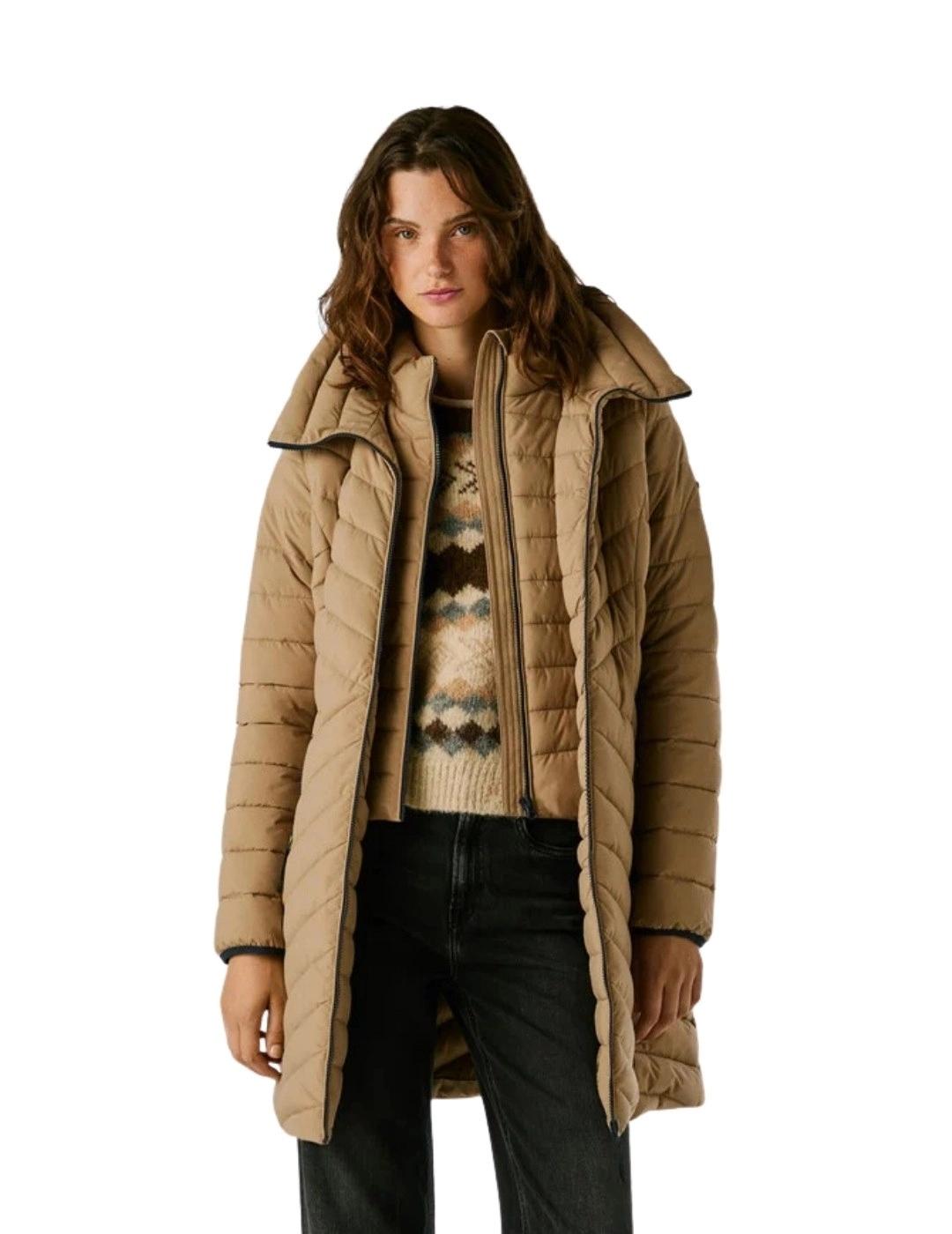 Pepe Jeans Abrigo Sann Long Beige