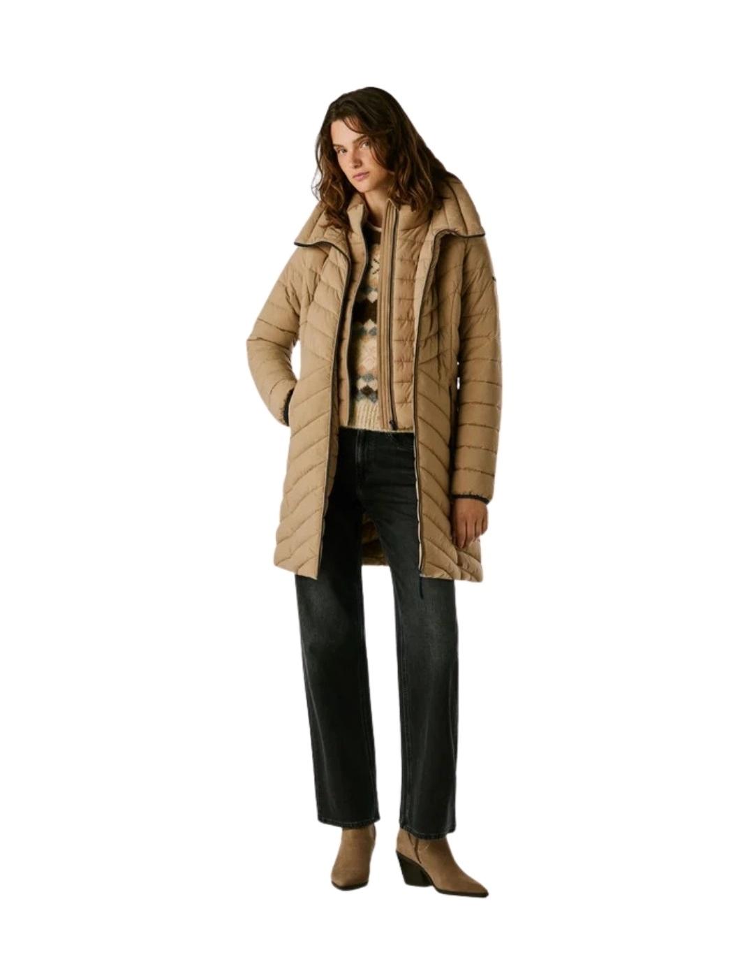 Pepe Jeans Abrigo Sann Long Beige