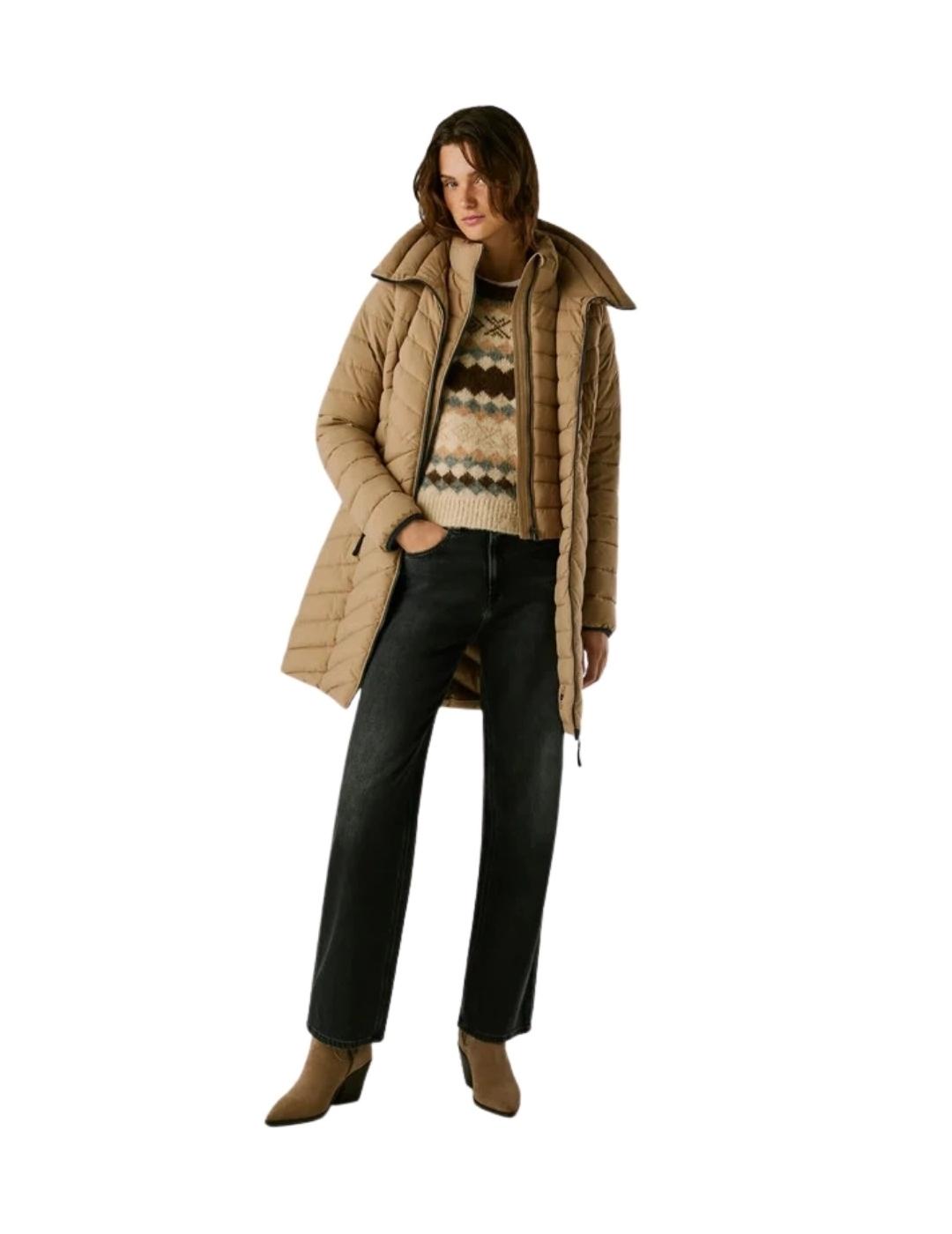 Pepe Jeans Abrigo Sann Long Beige