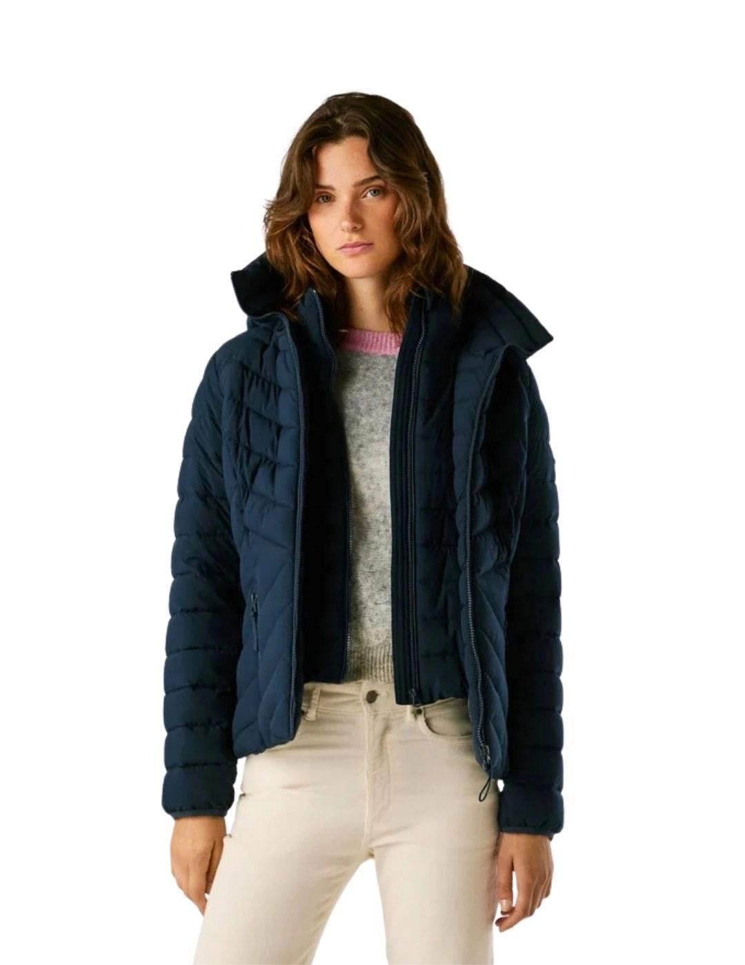 Pepe Jeans Abrigo Sann Short Azul marino