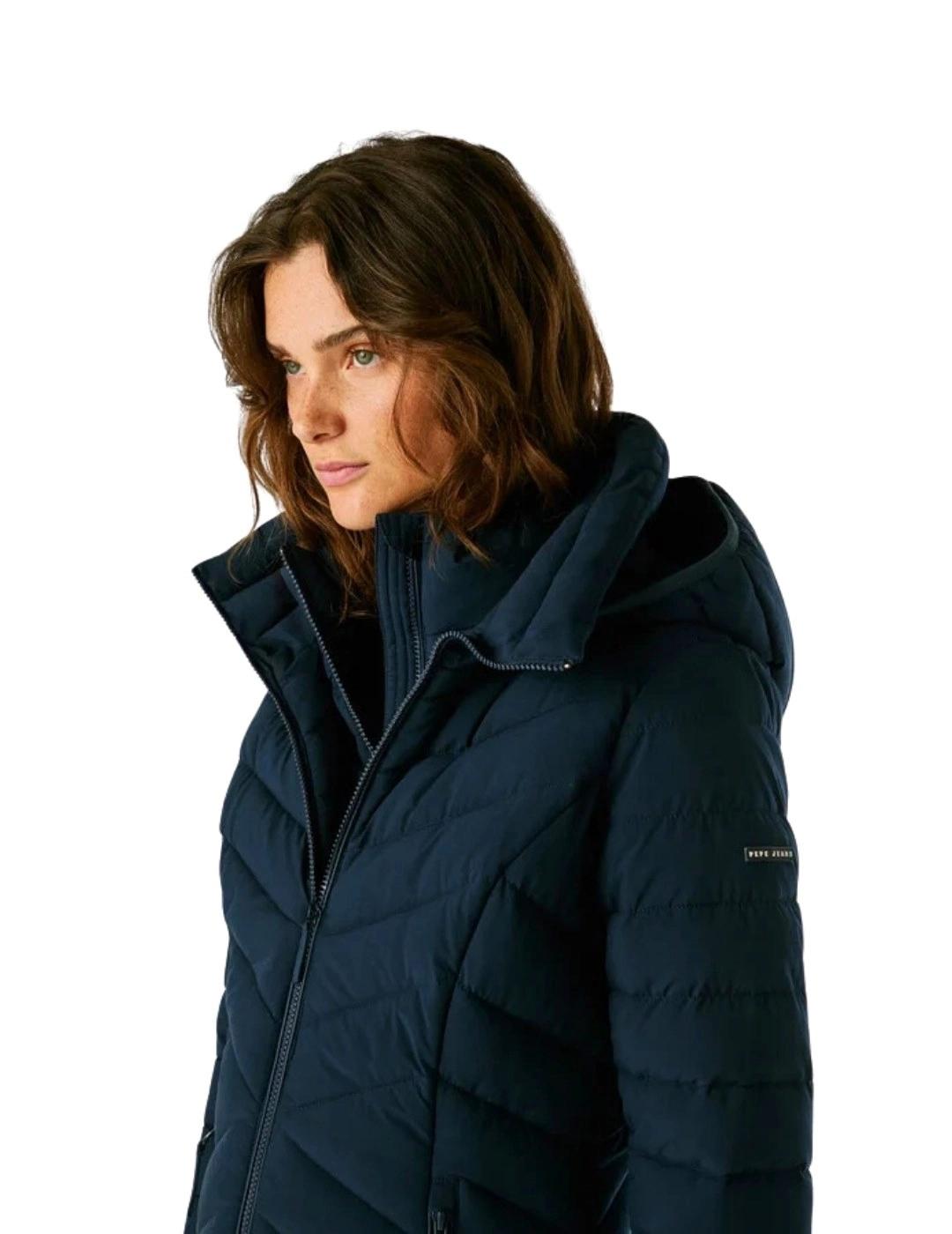 Pepe Jeans Abrigo Sann Short Azul marino