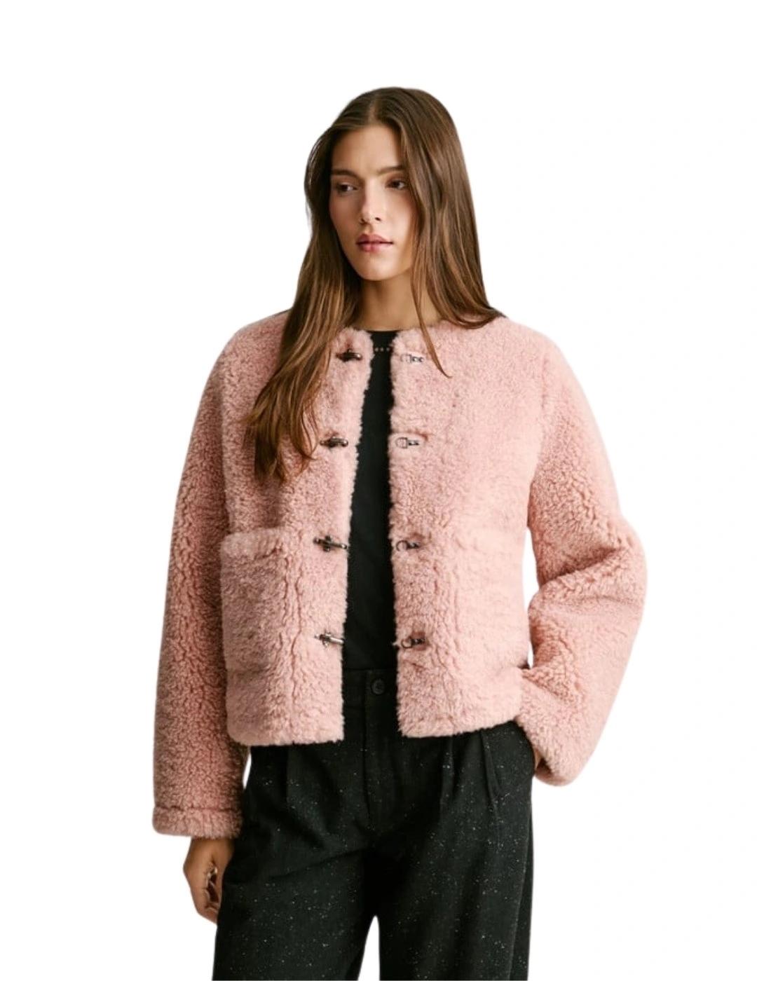 Pepe Jeans Abrigo Paige Rosa claro