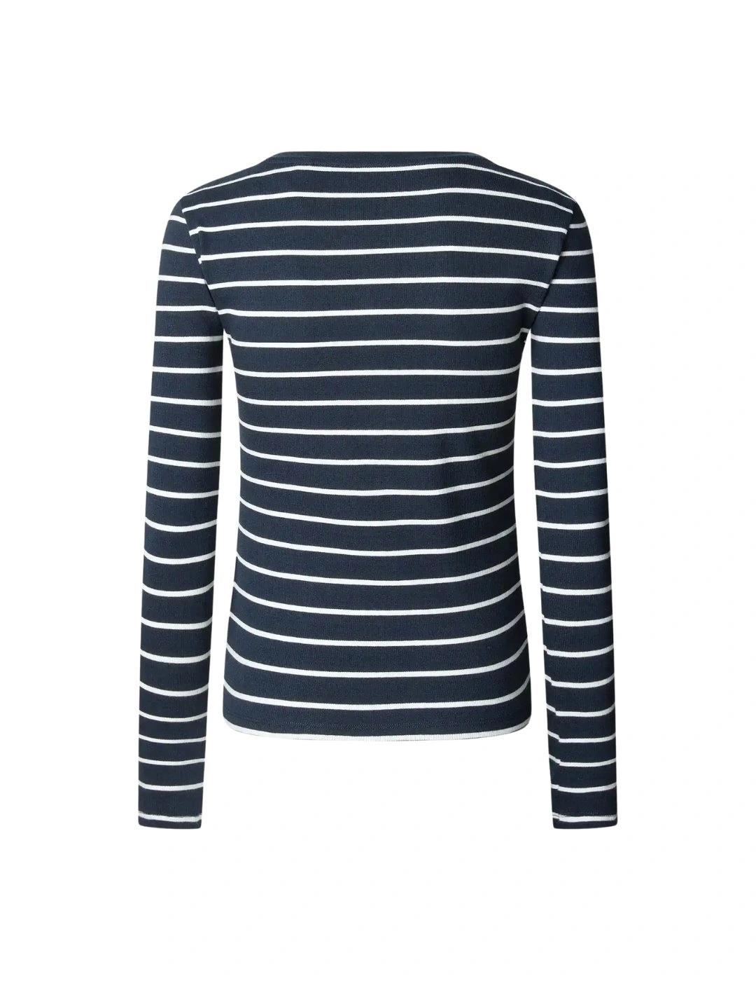 Pepe Jeans Camiseta Brana Azul marino de rayas