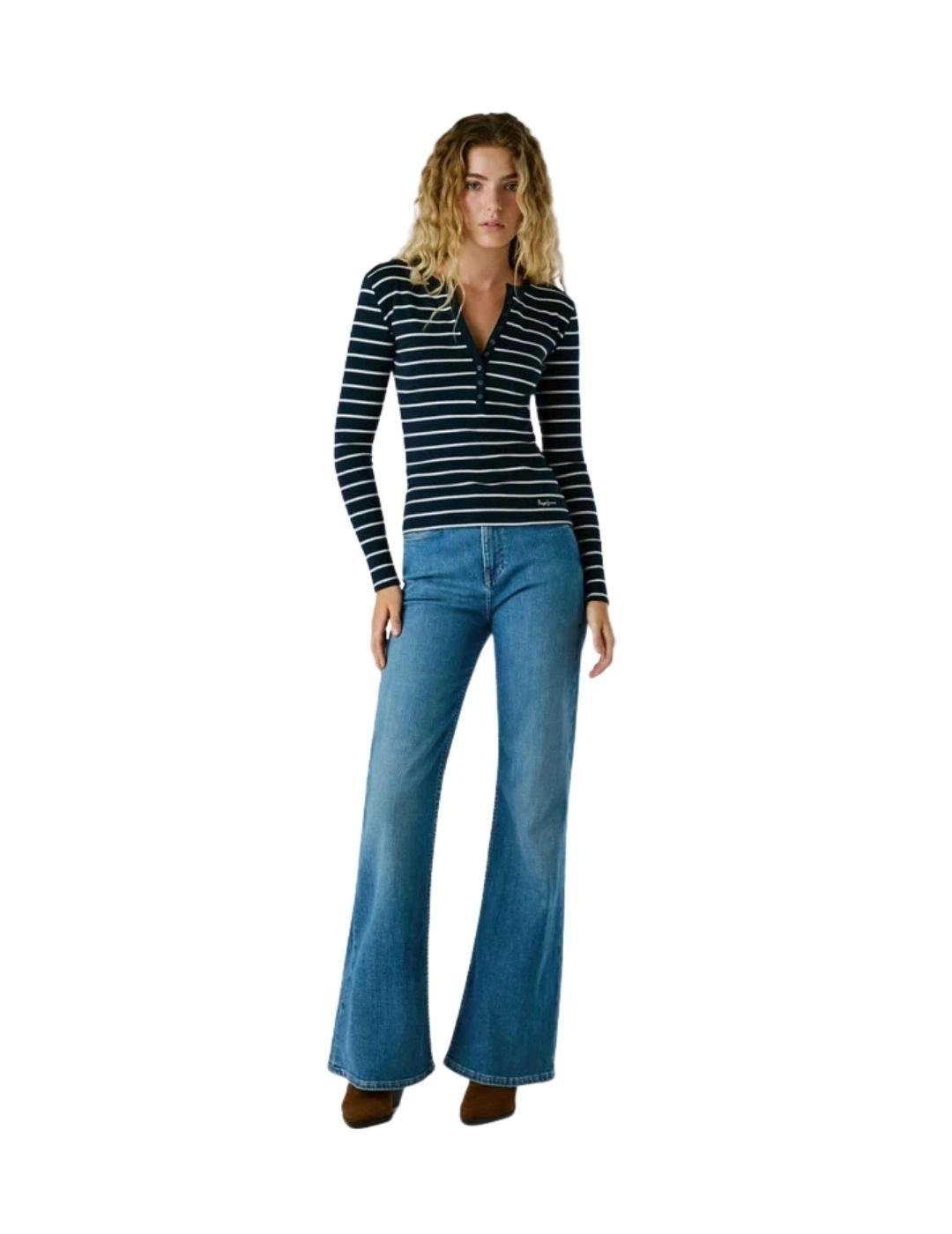 Pepe Jeans Camiseta Brana Azul marino de rayas