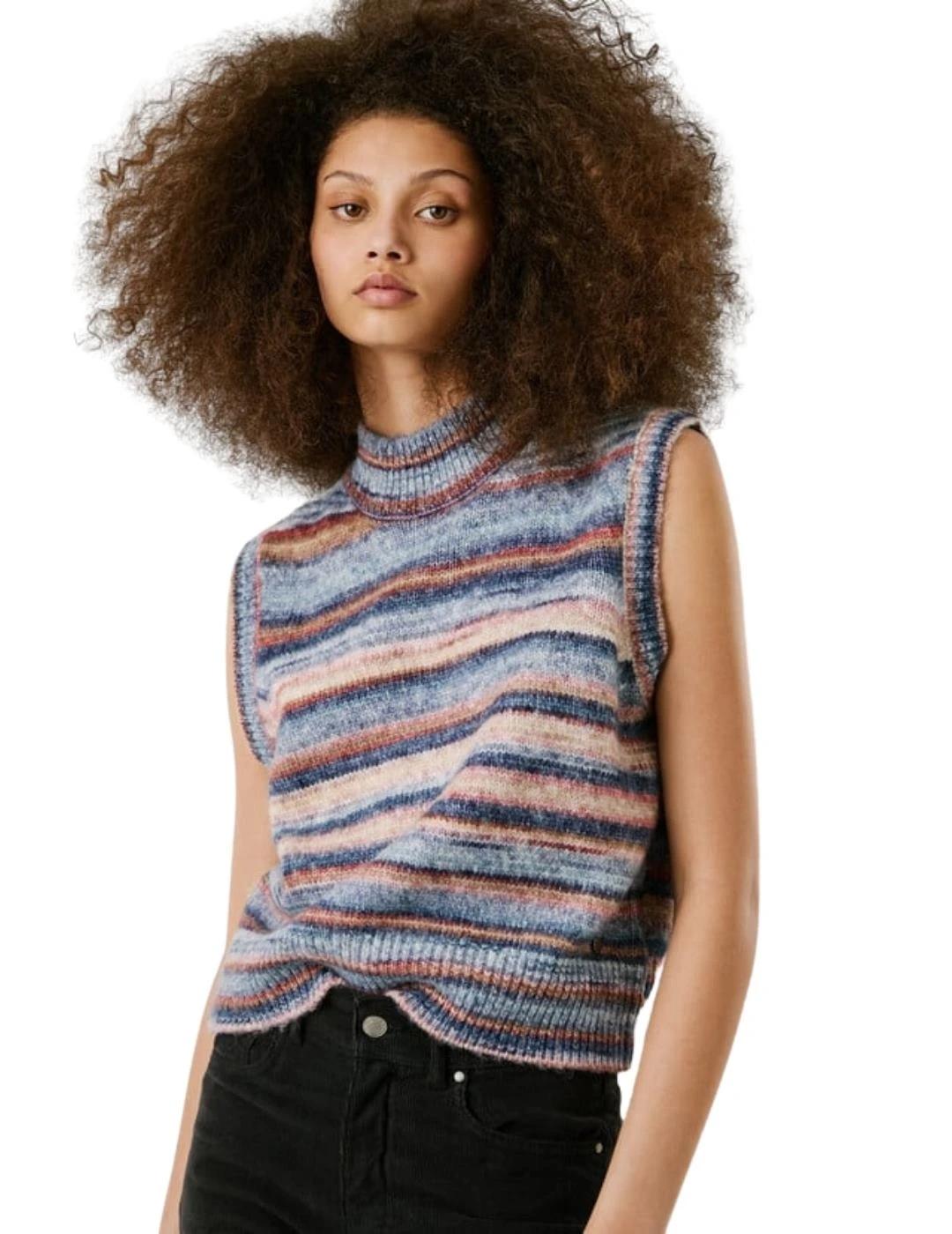 Pepe Jeans Jersey Celeste Rayas multicolor