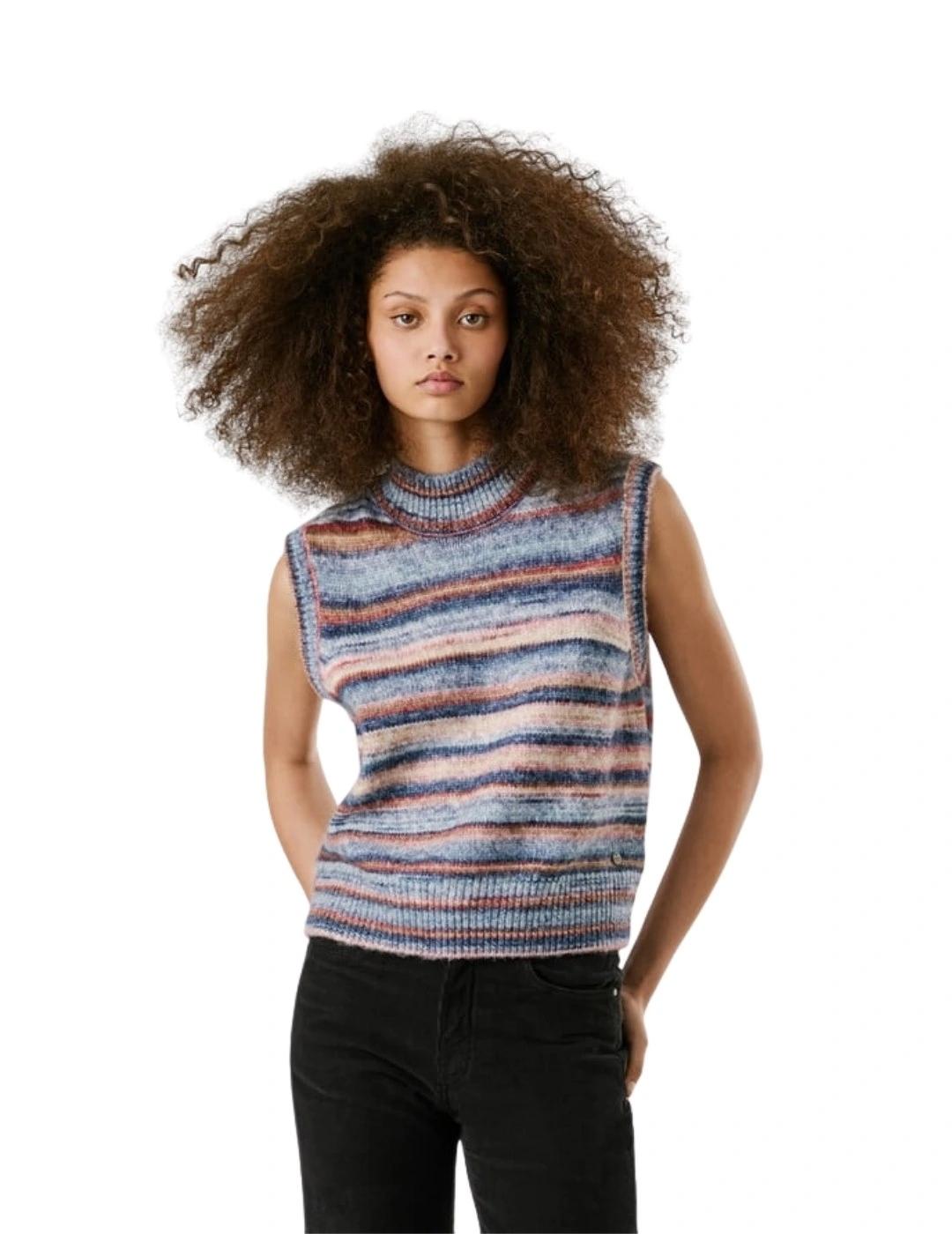 Pepe Jeans Jersey Celeste Rayas multicolor