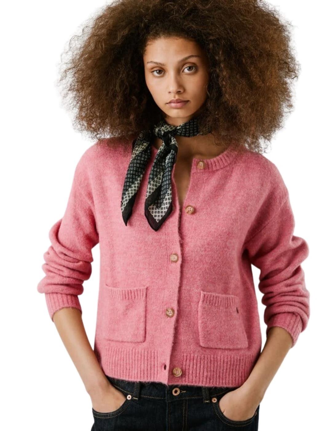 Pepe Jeans Cárdigan Cecil Rosa