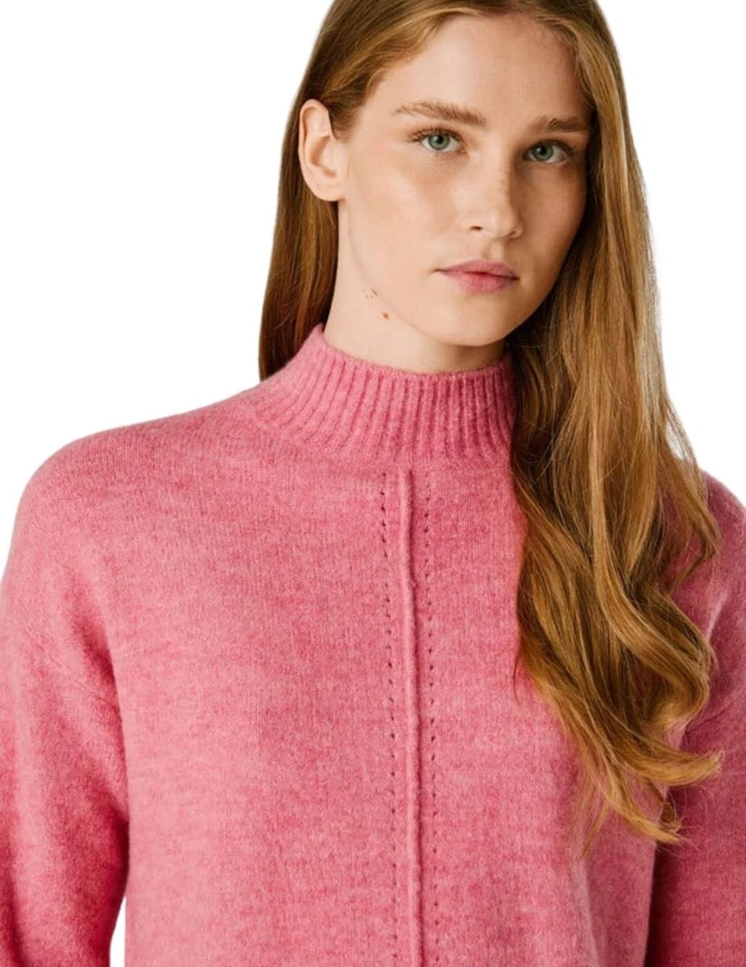 Pepe Jeans Jersey Cecil Rosa cuello perkins