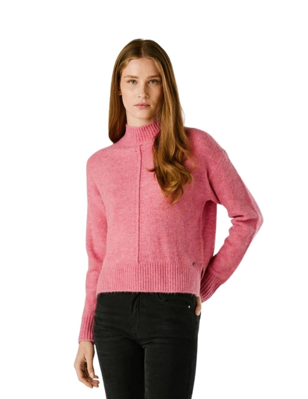 Pepe Jeans Jersey Cecil Rosa cuello perkins