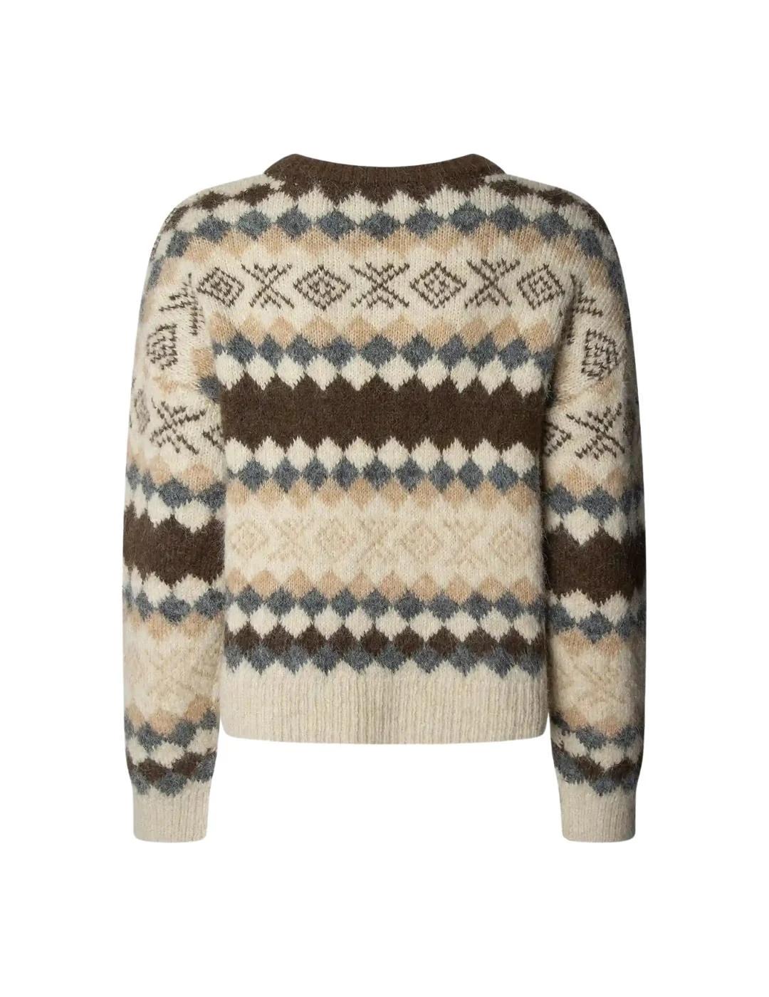 Pepe Jeans Jersey Celestine Beige estampado