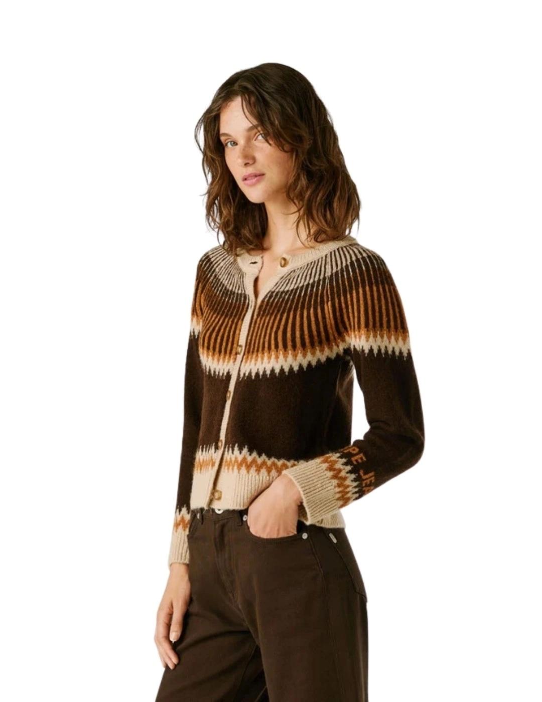 Pepe Jeans Cárdigan Cissy Marrón