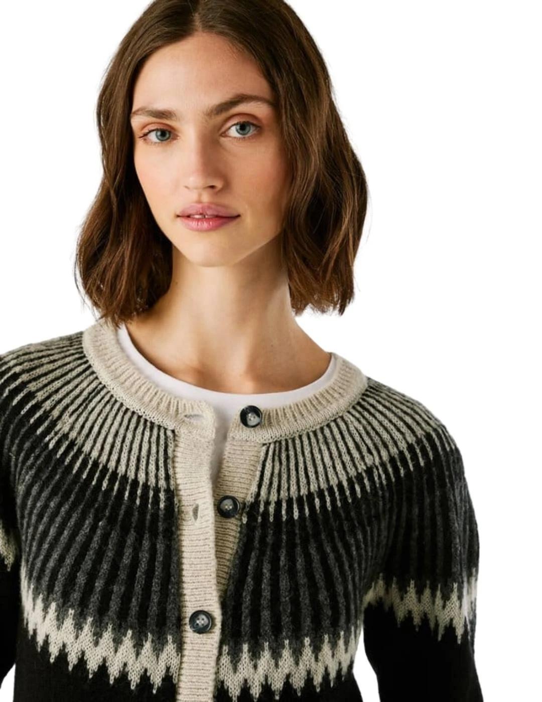 Pepe Jeans Cárdigan Cissy Gris oscuro