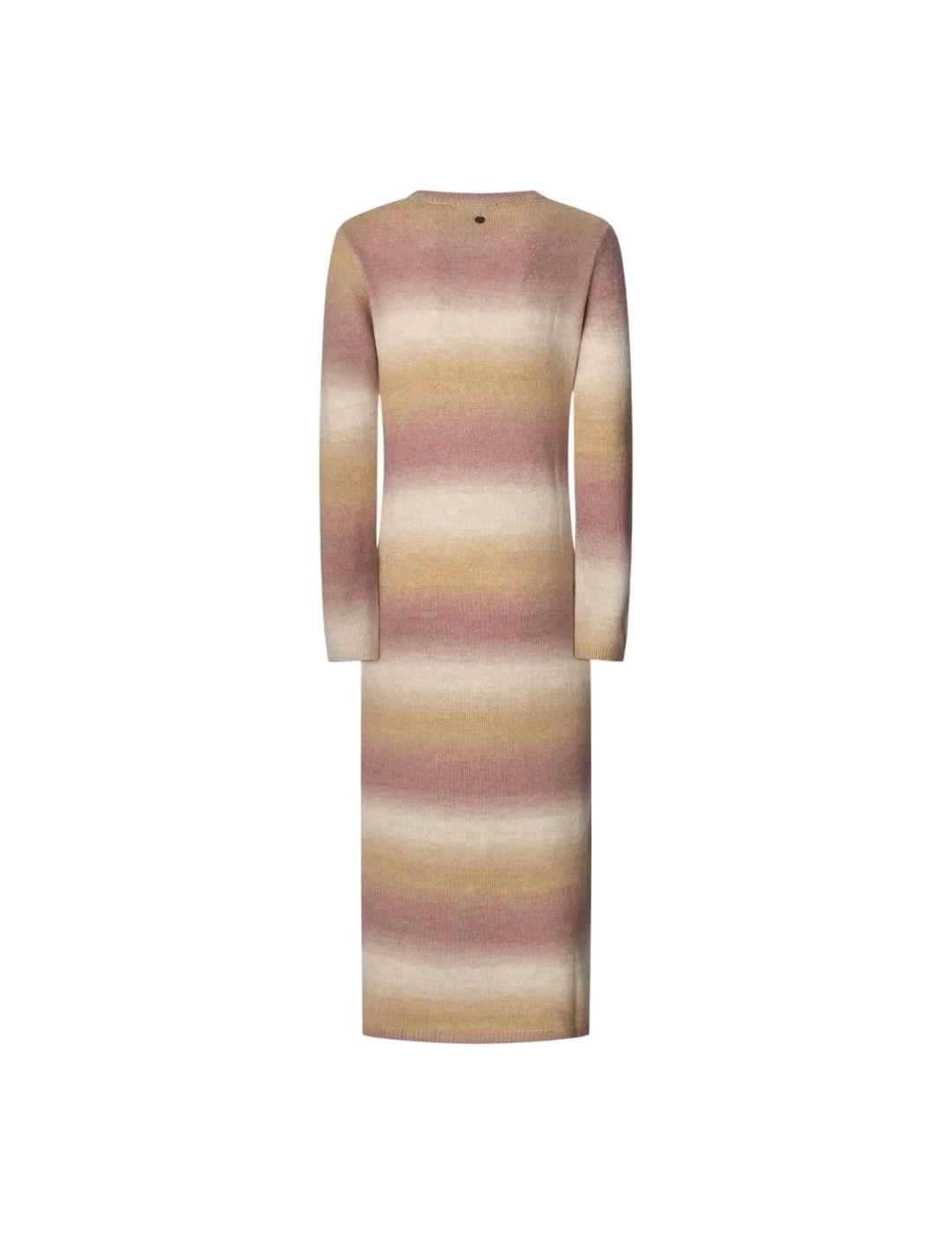 Pepe Jeans Vestido Colombe Rosa de rayas