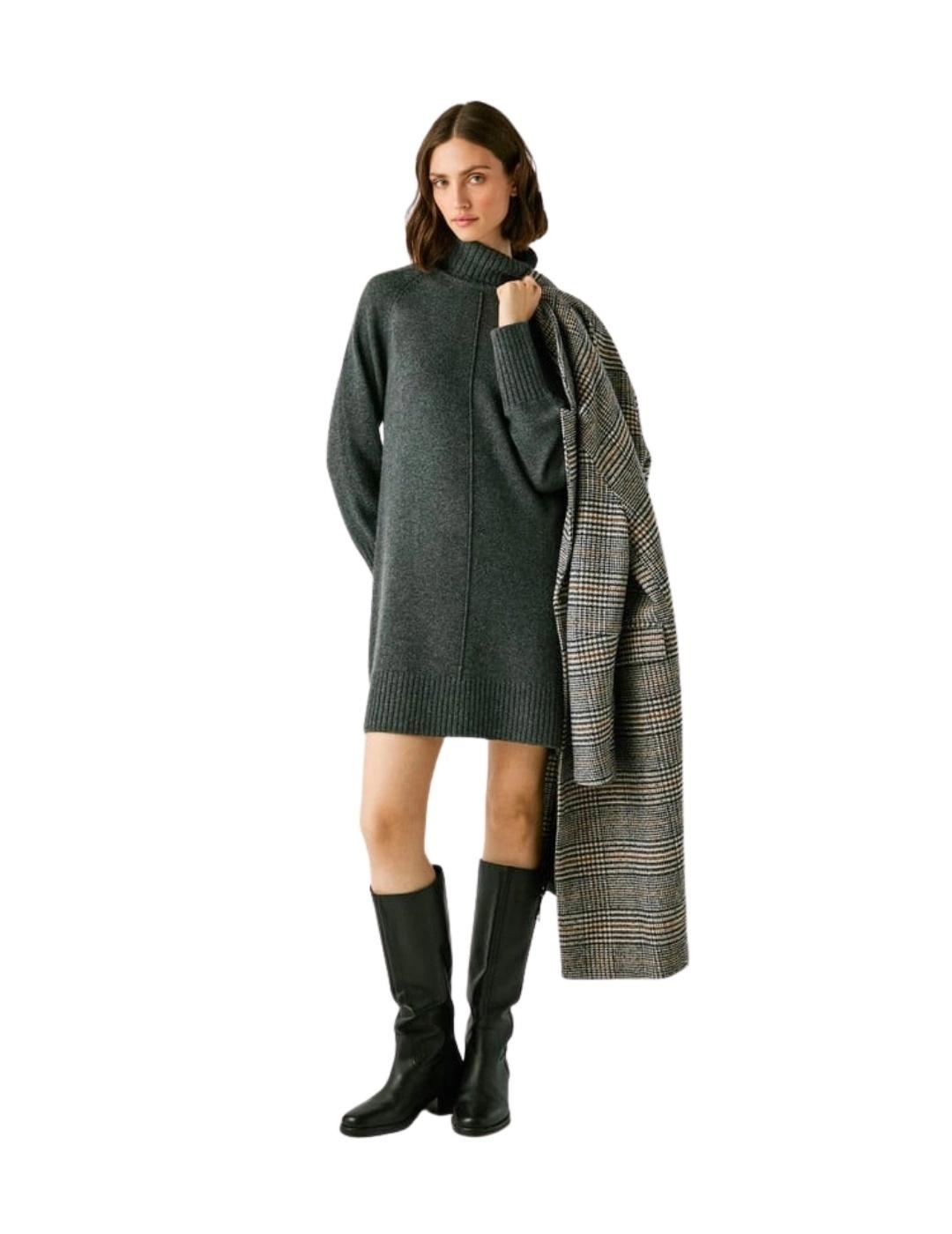 Pepe Jeans Vestido Carola Gris oscuro