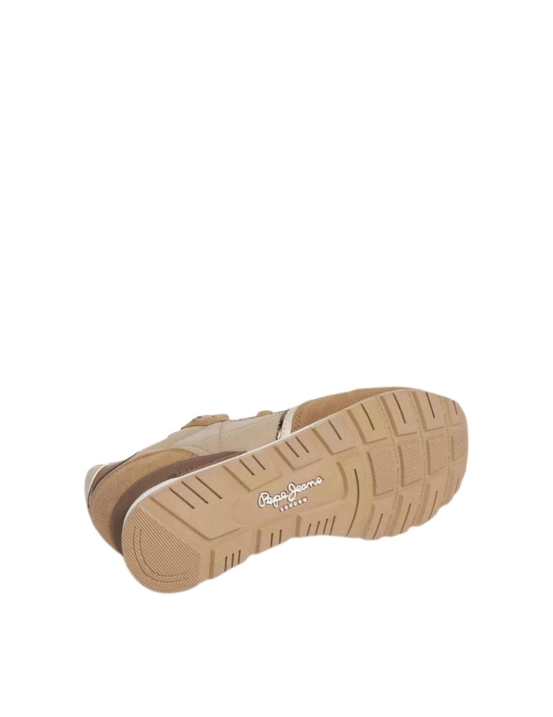 Pepe Jeans Zapatillas Brit Mirror Beige