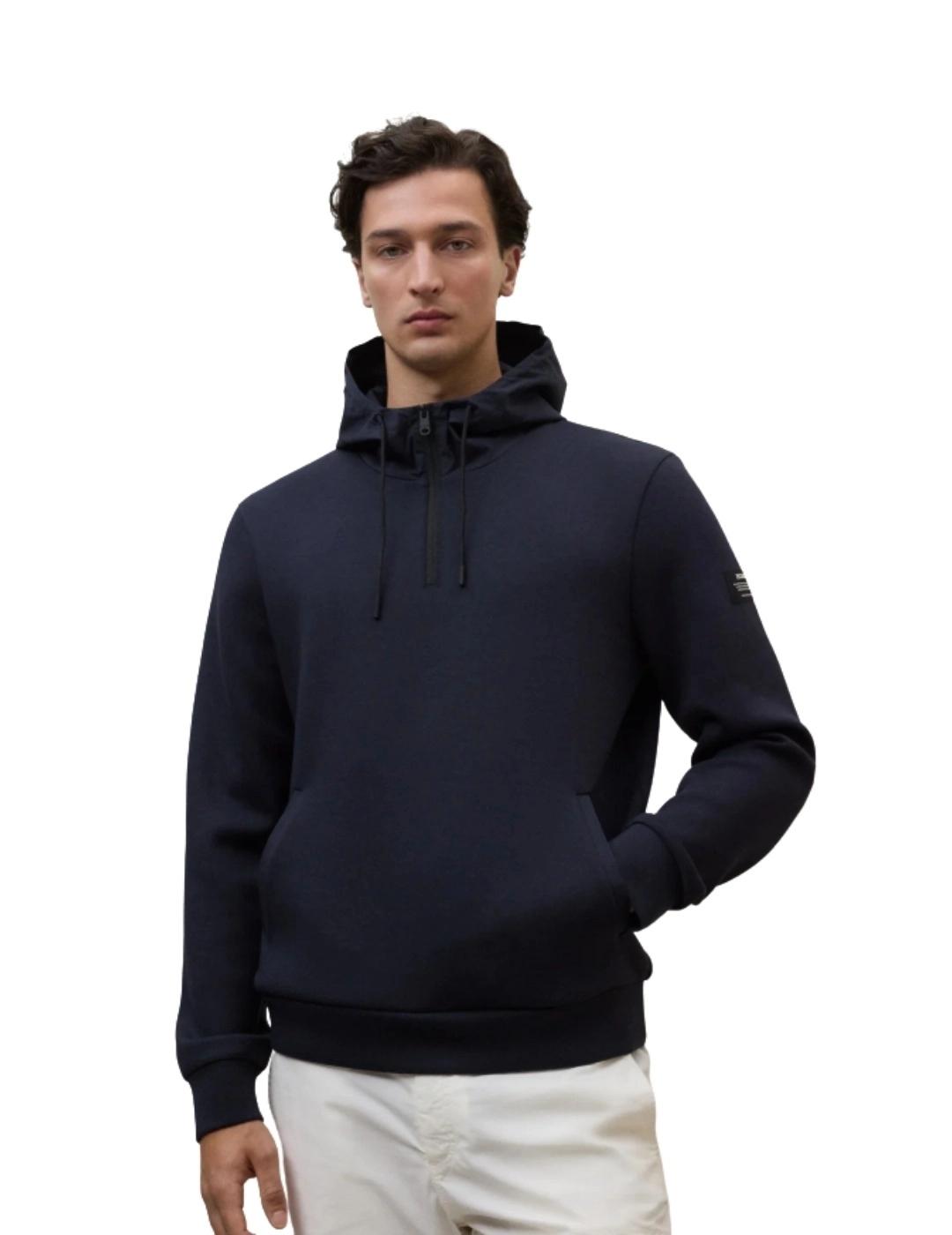 Ecoalf Sudadera Surat Hybrid Azul marino