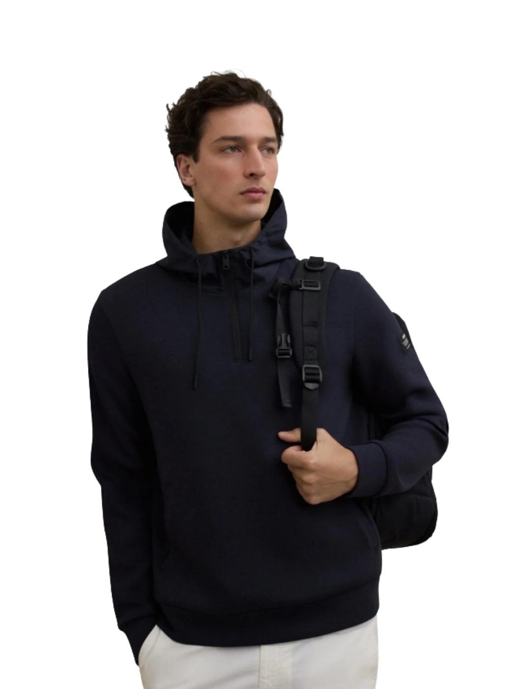 Ecoalf Sudadera Surat Hybrid Azul marino