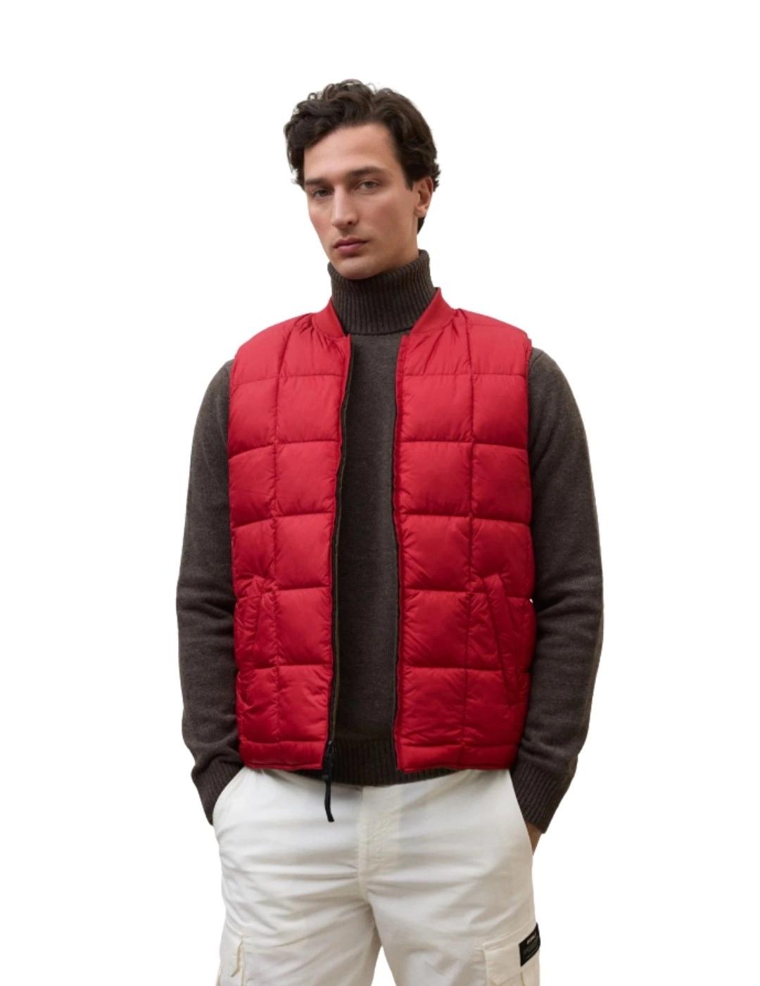 Ecoalf Chaleco Lister Vest Reversible Safari rojo