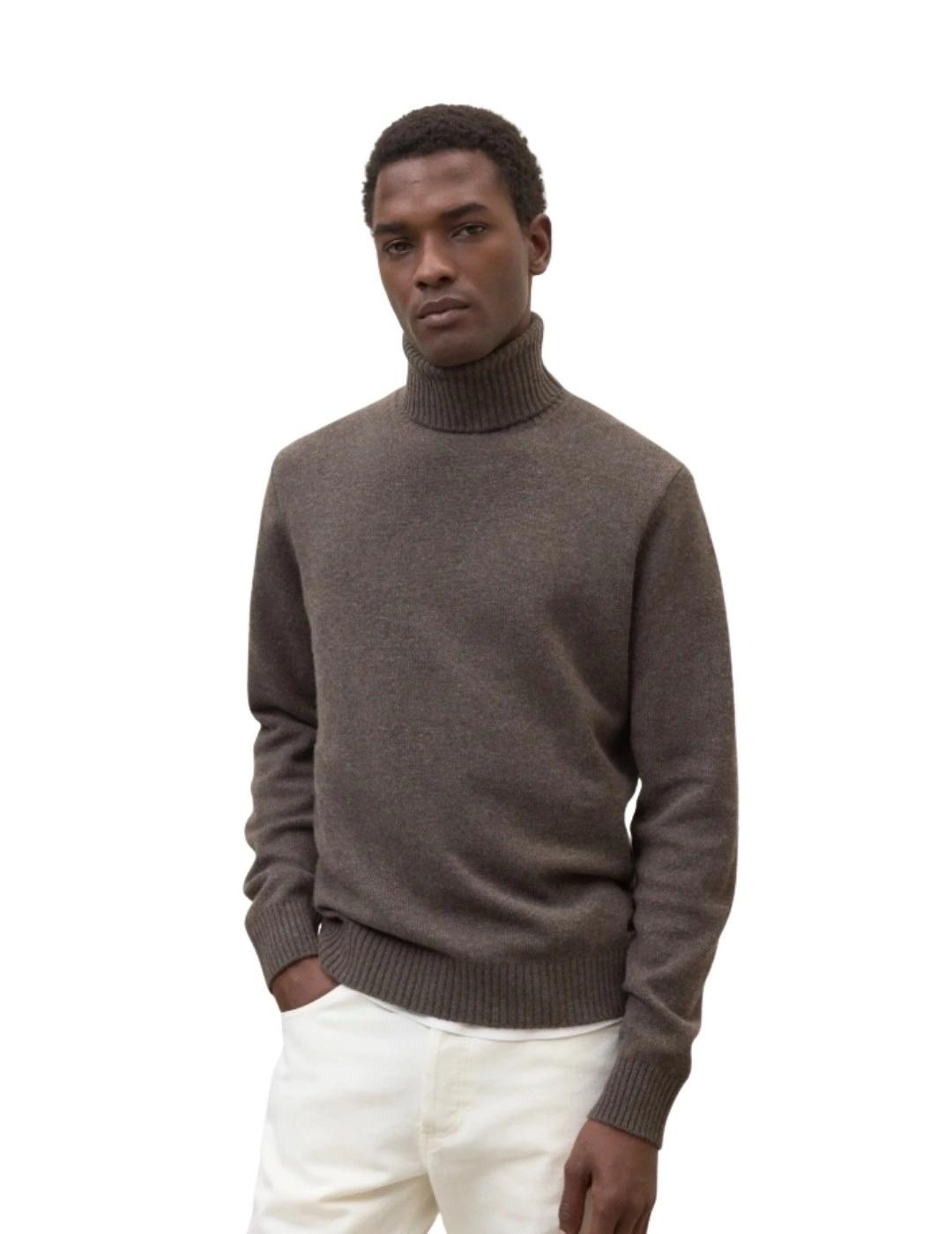 Ecoalf Jersey Punto Brun Marrón oscuro