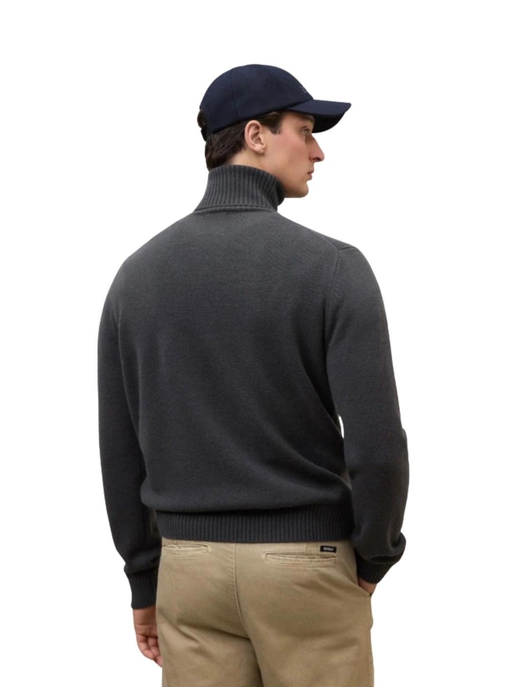 Ecoalf Jersey Punto Brun Verde oscuro