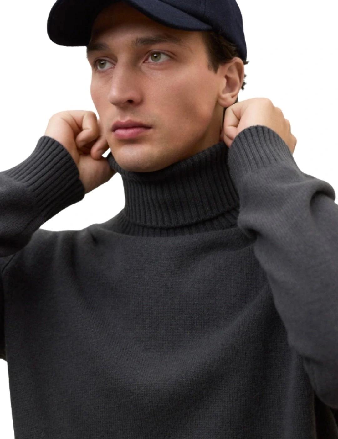 Ecoalf Jersey Punto Brun Verde oscuro