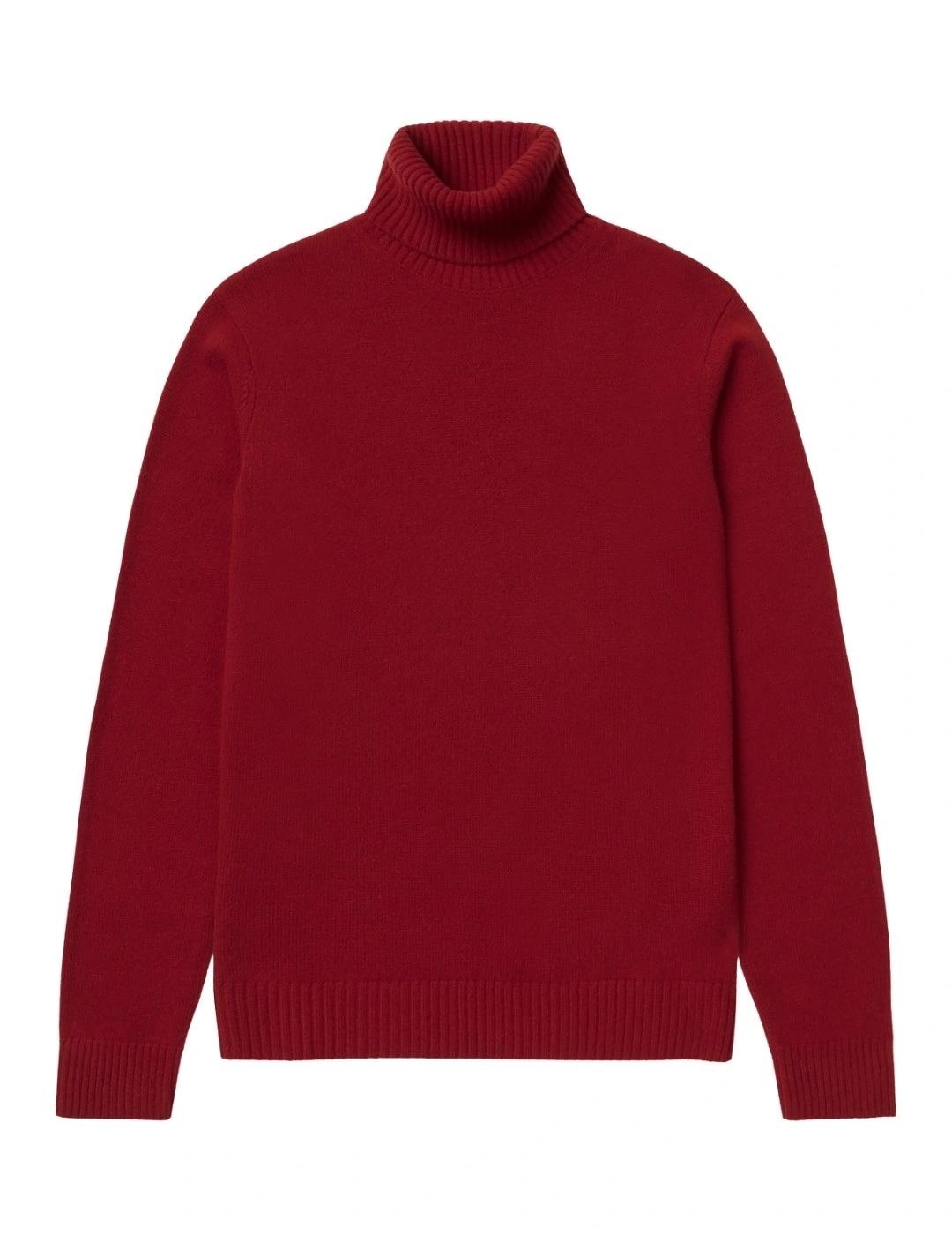 Ecoalf Jersey Punto Brun Rojo