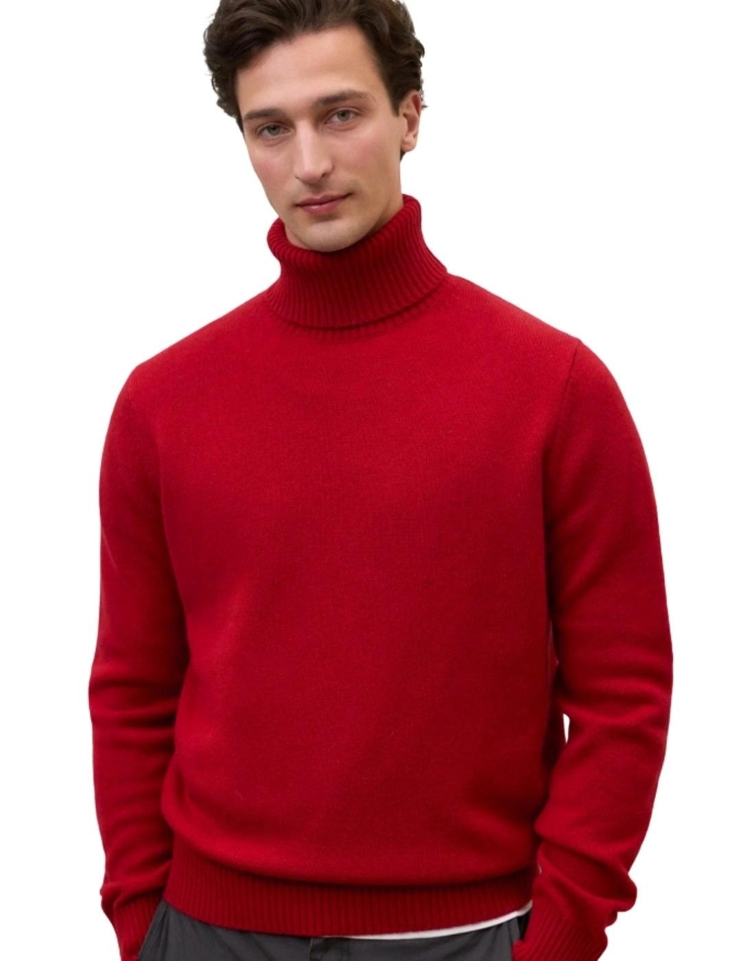 Ecoalf Jersey Punto Brun Rojo