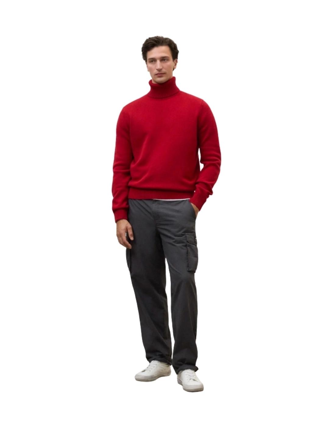 Ecoalf Jersey Punto Brun Rojo