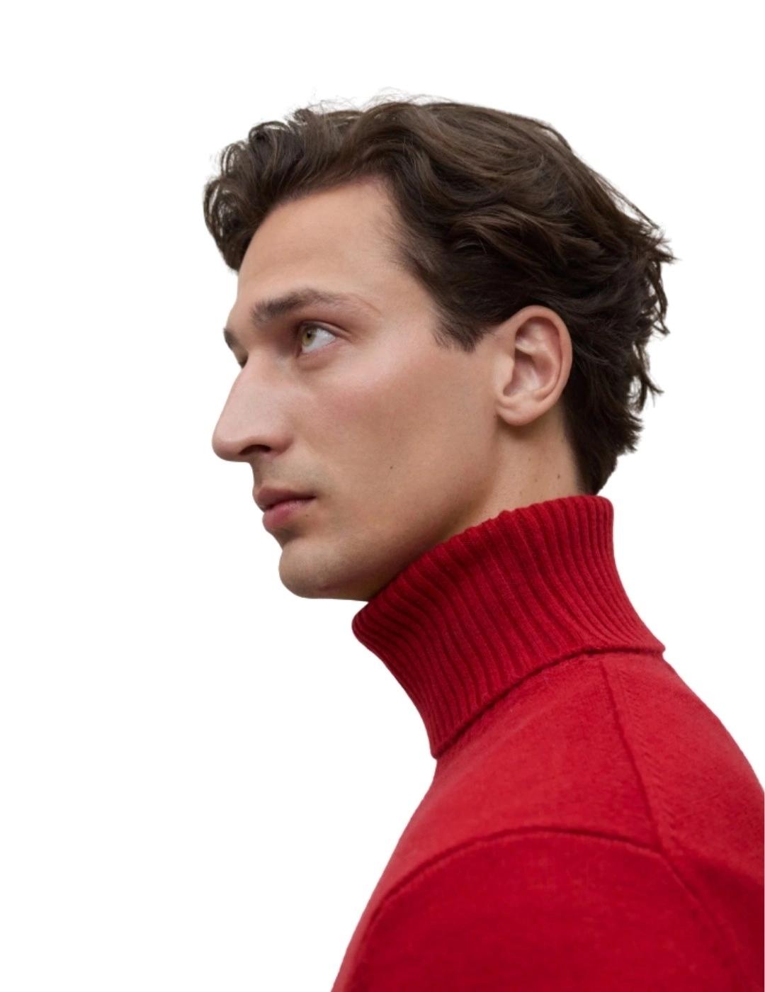 Ecoalf Jersey Punto Brun Rojo