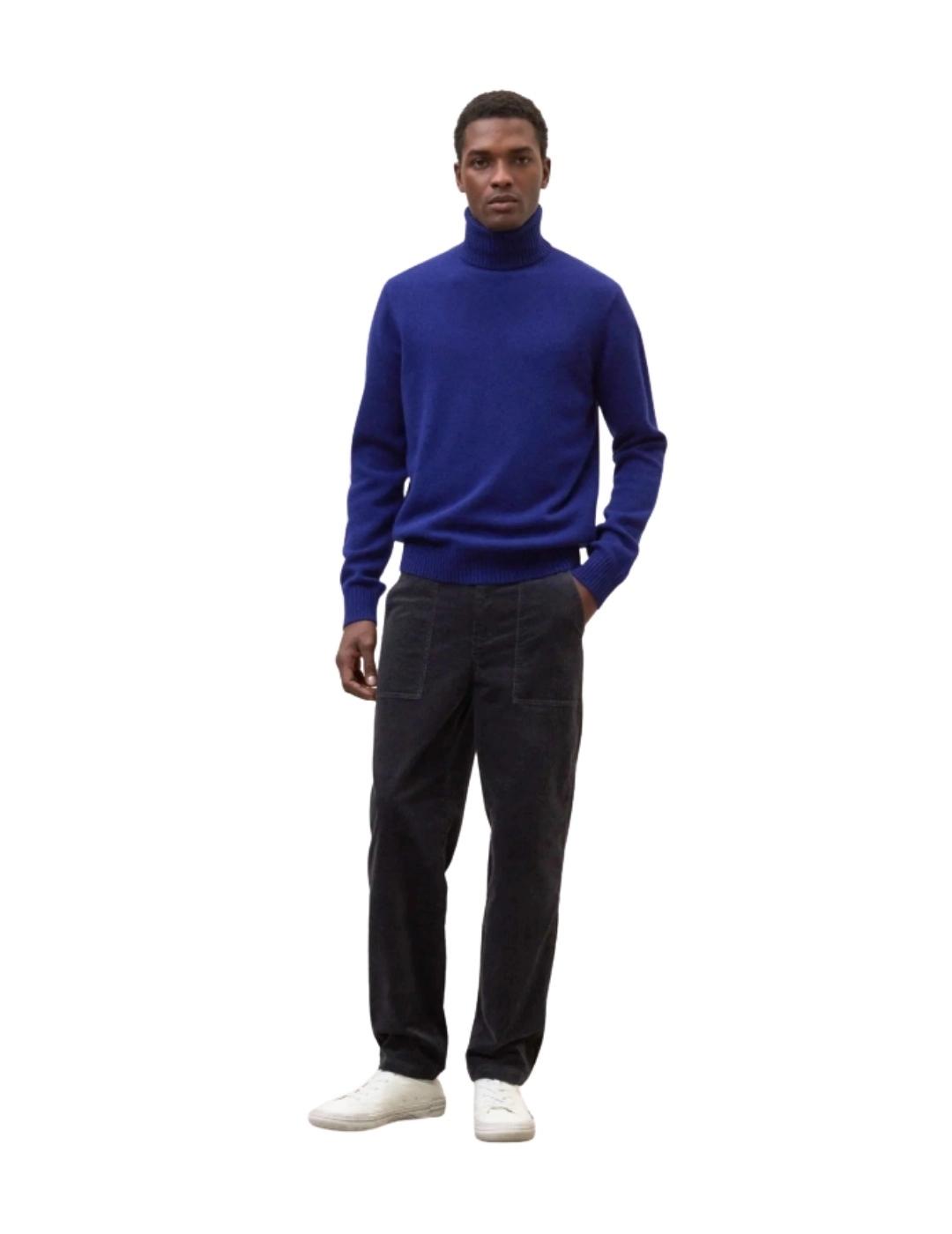 Ecoalf Jersey Punto Brun Azul tinta