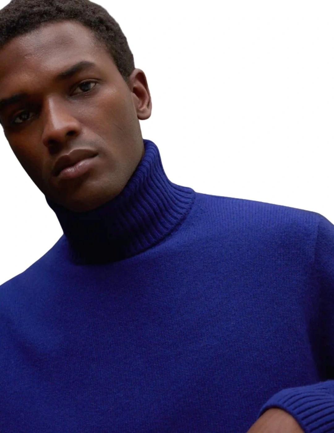 Ecoalf Jersey Punto Brun Azul tinta