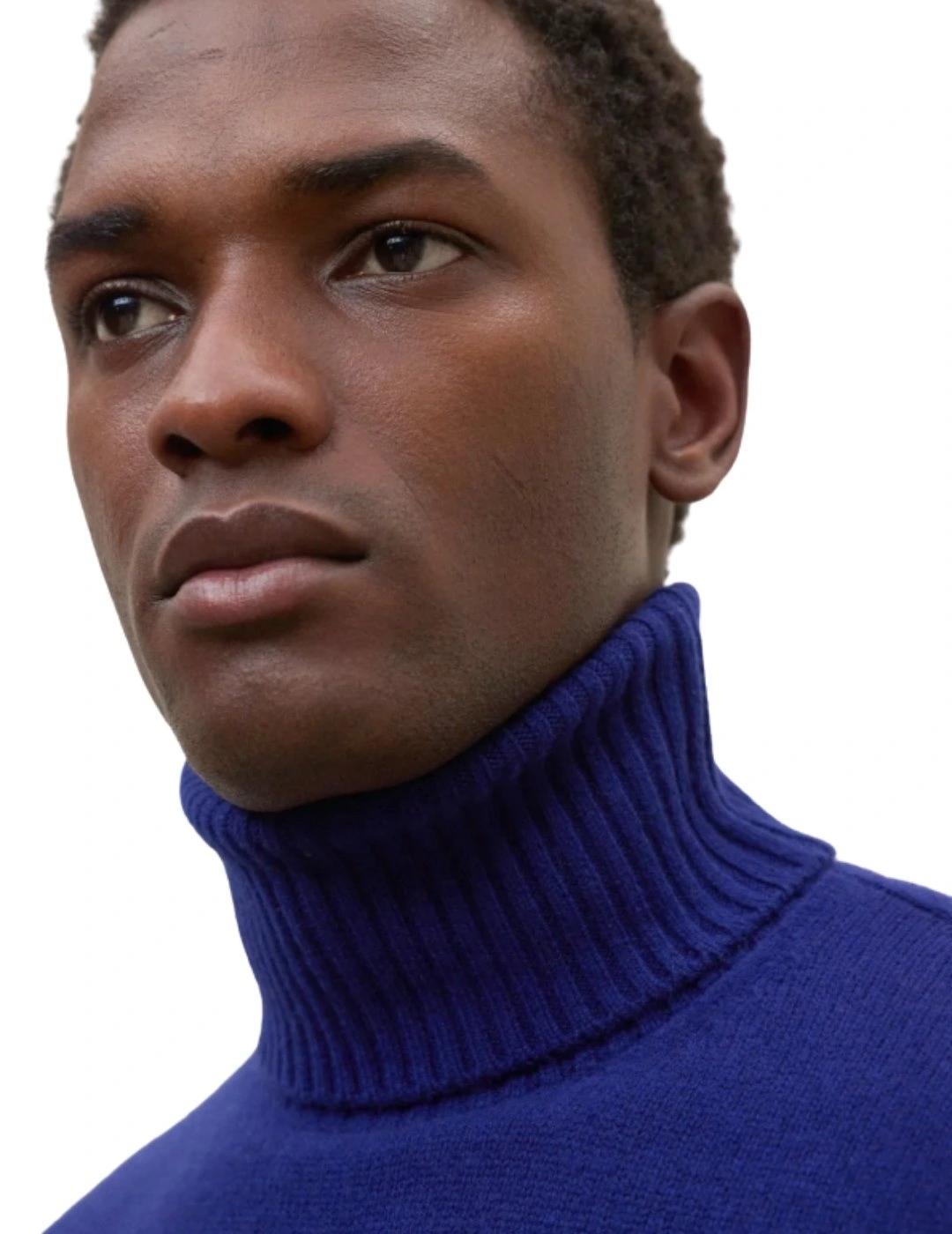 Ecoalf Jersey Punto Brun Azul tinta