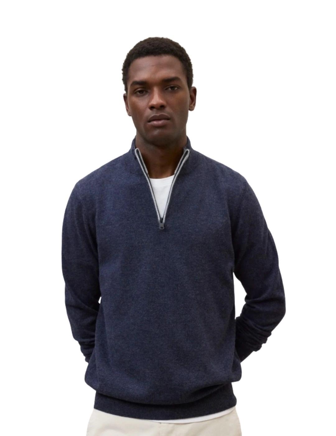 Ecoalf Jersey Punto Larch Azul marino