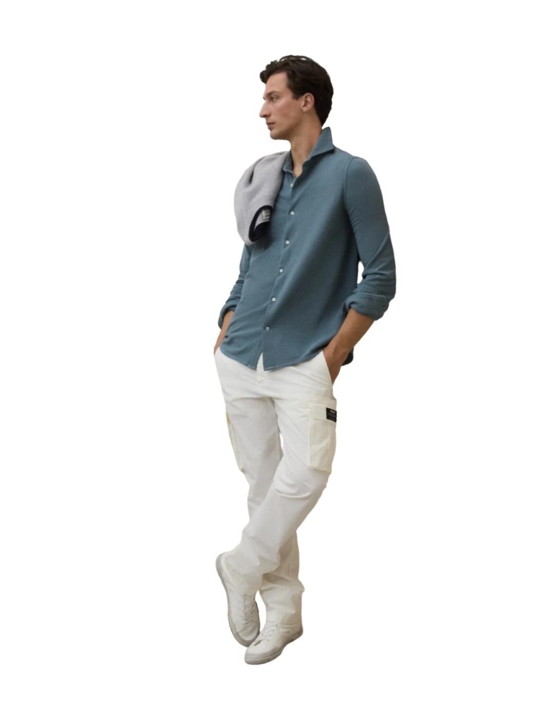 Ecoalf Camisa Gotham Azul grisáceo