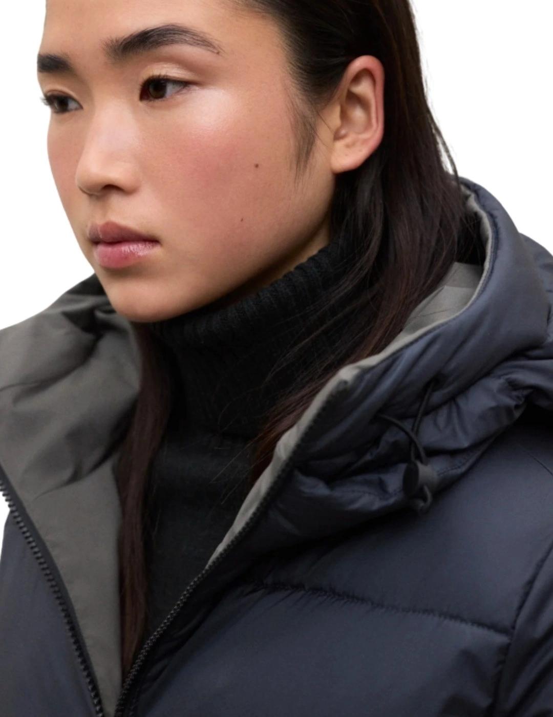 Ecoalf Abrigo Reversible Baru Verde y azul