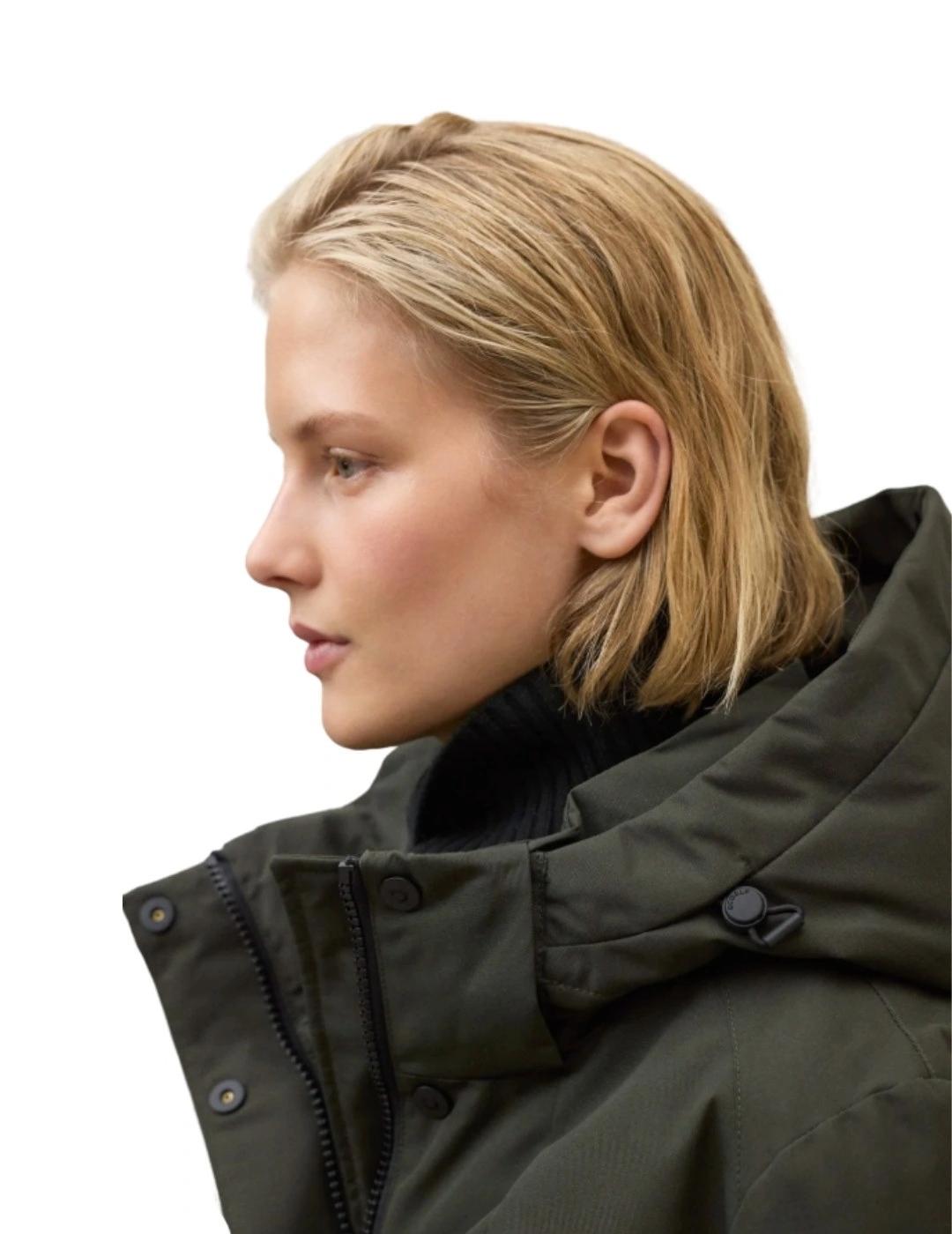 Ecoalf Abrigo Glamour Verde oscuro