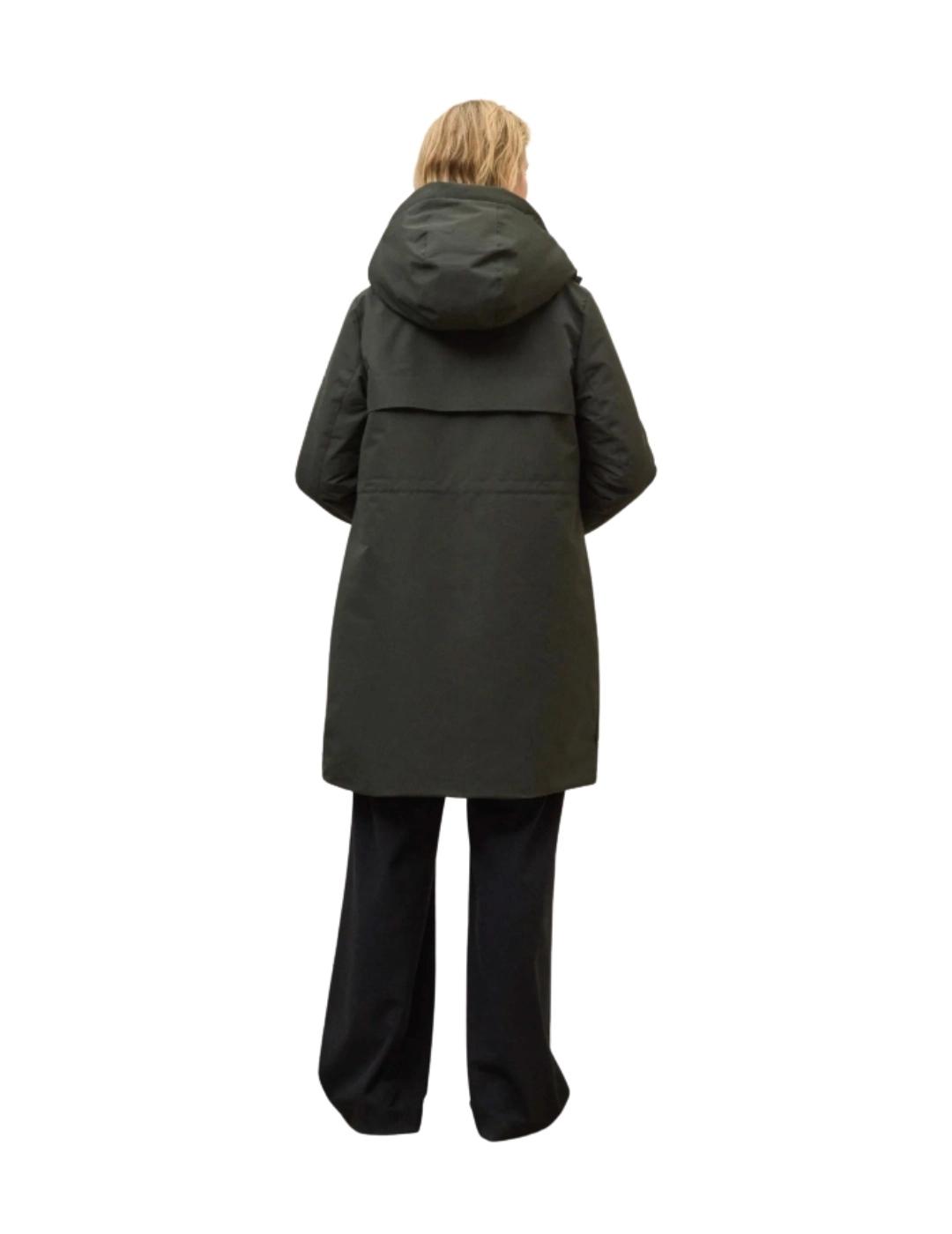 Ecoalf Abrigo Glamour Verde oscuro