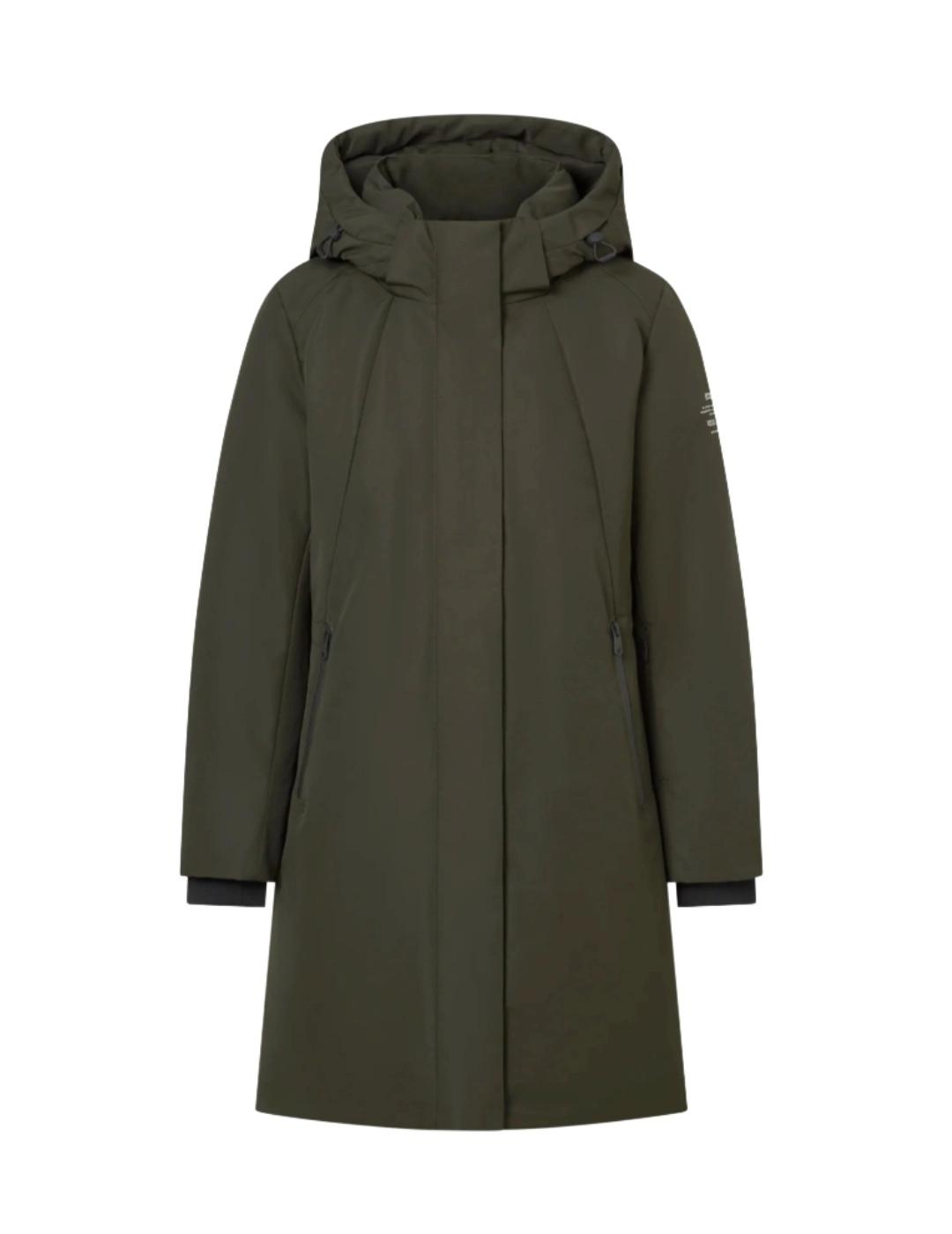 Ecoalf Abrigo Glamour Verde oscuro