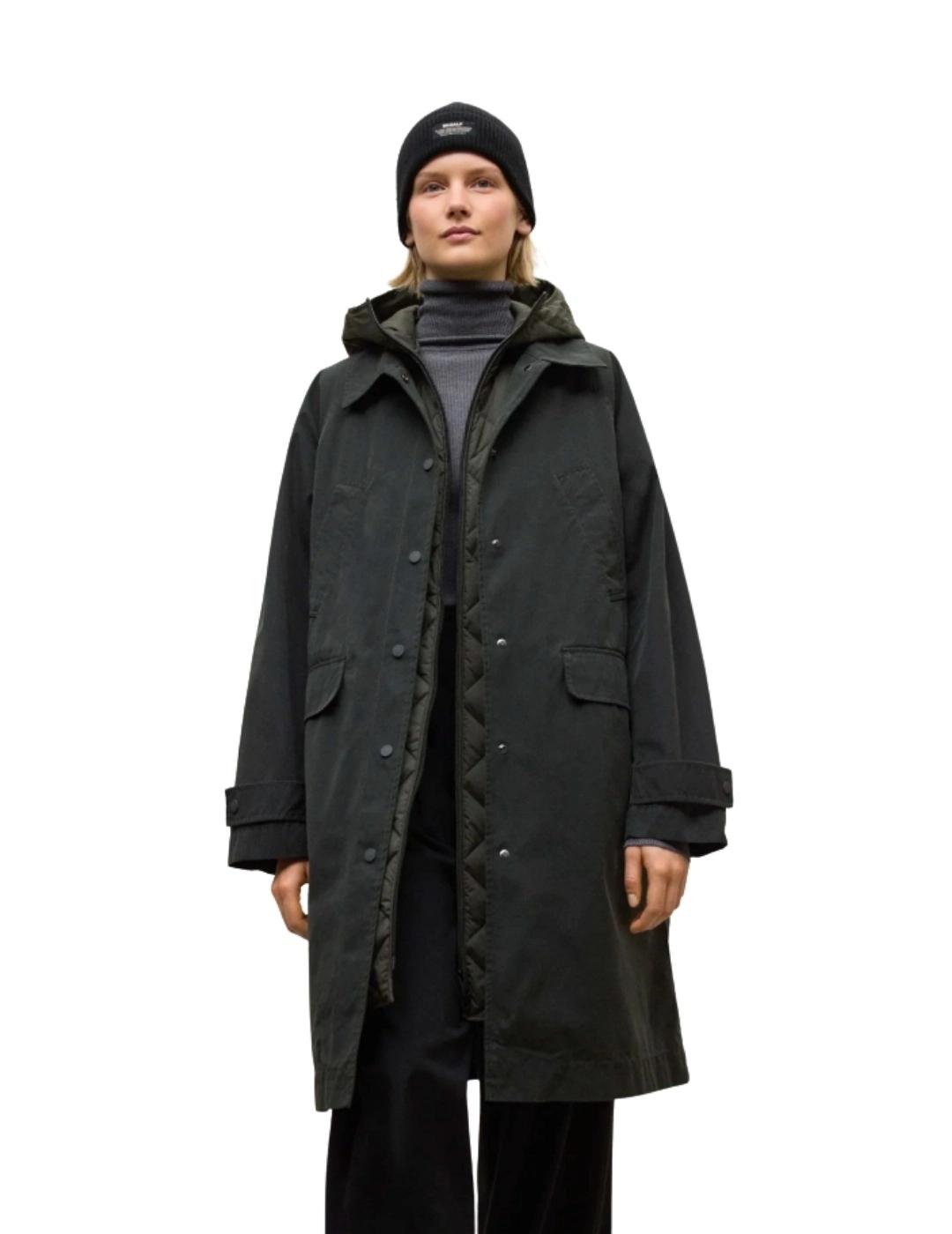 Ecoalf Abrigo Hyden Verde oscuro